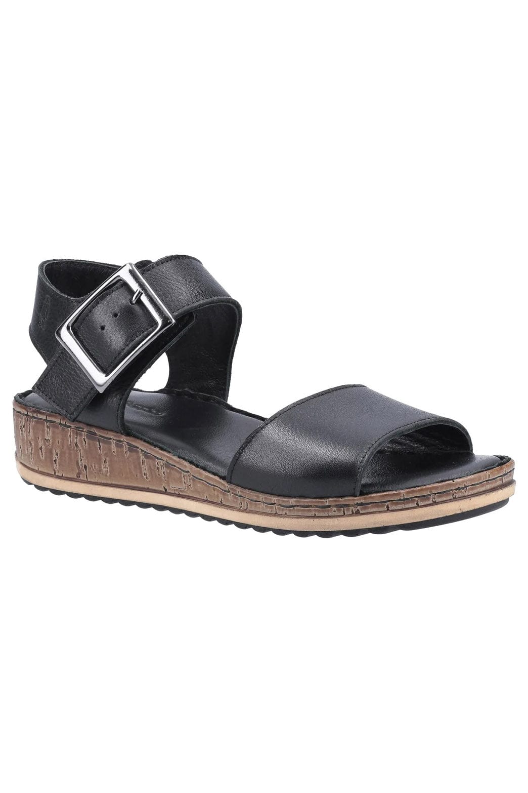 Hush Puppies Ellie Leather Sandals - Black