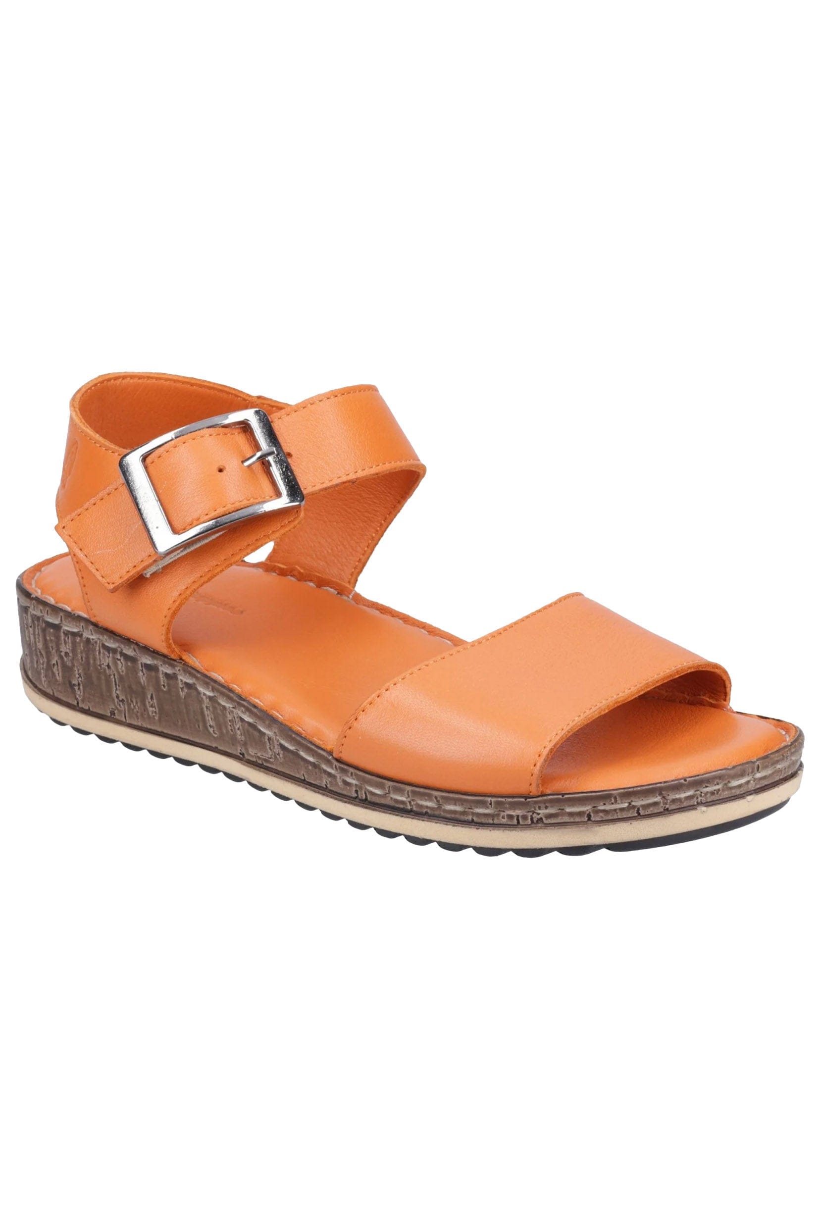 Hush Puppies Ellie Leather Sandals - Orange