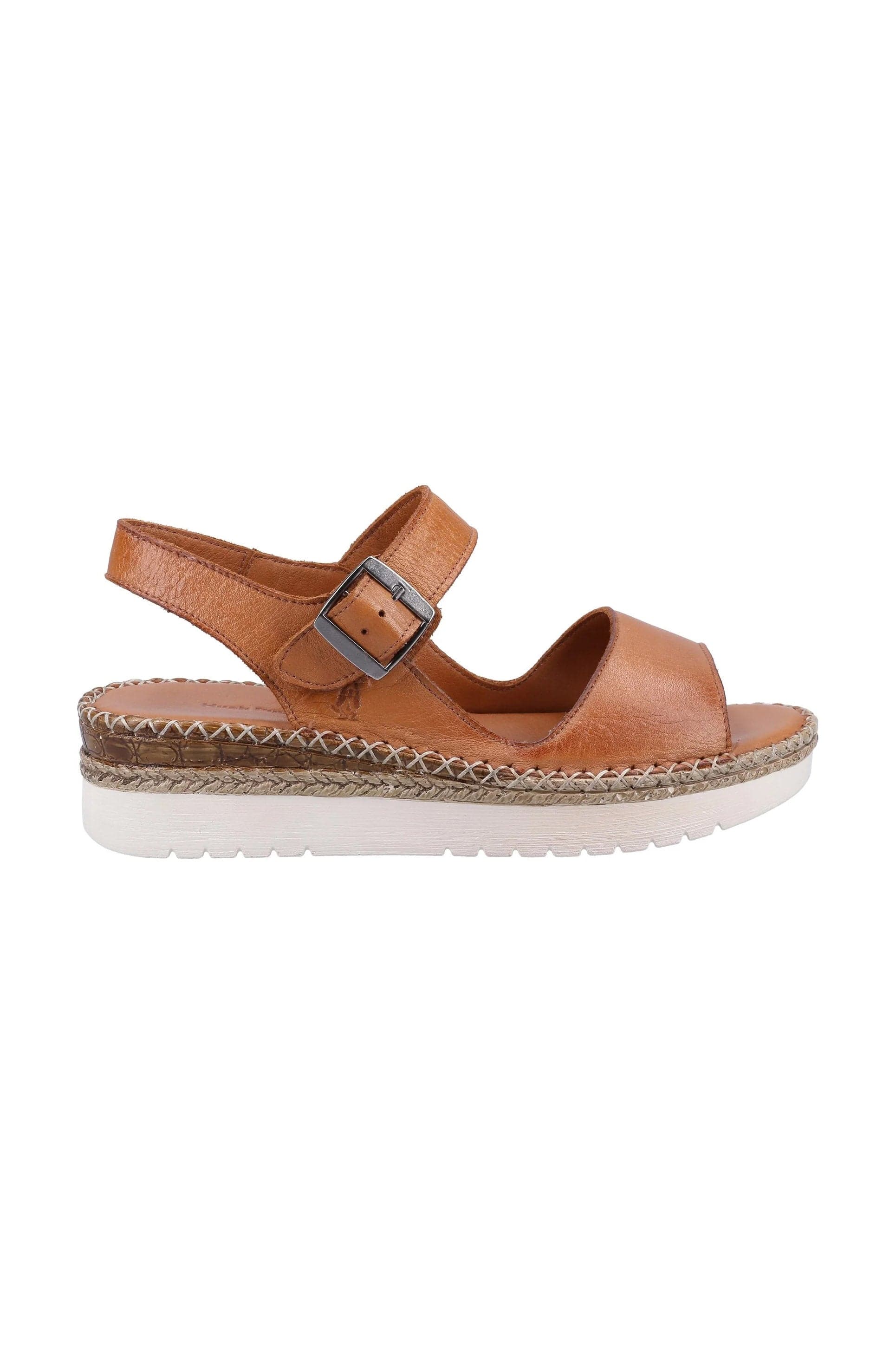 Hush Puppies Stacey Leather Sandals - Tan