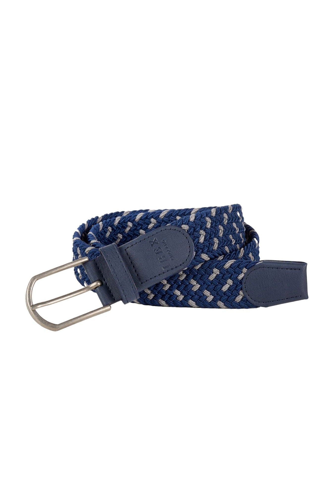 Ibex Sustainable Woven Elasticated Belt - Grey/Navy
