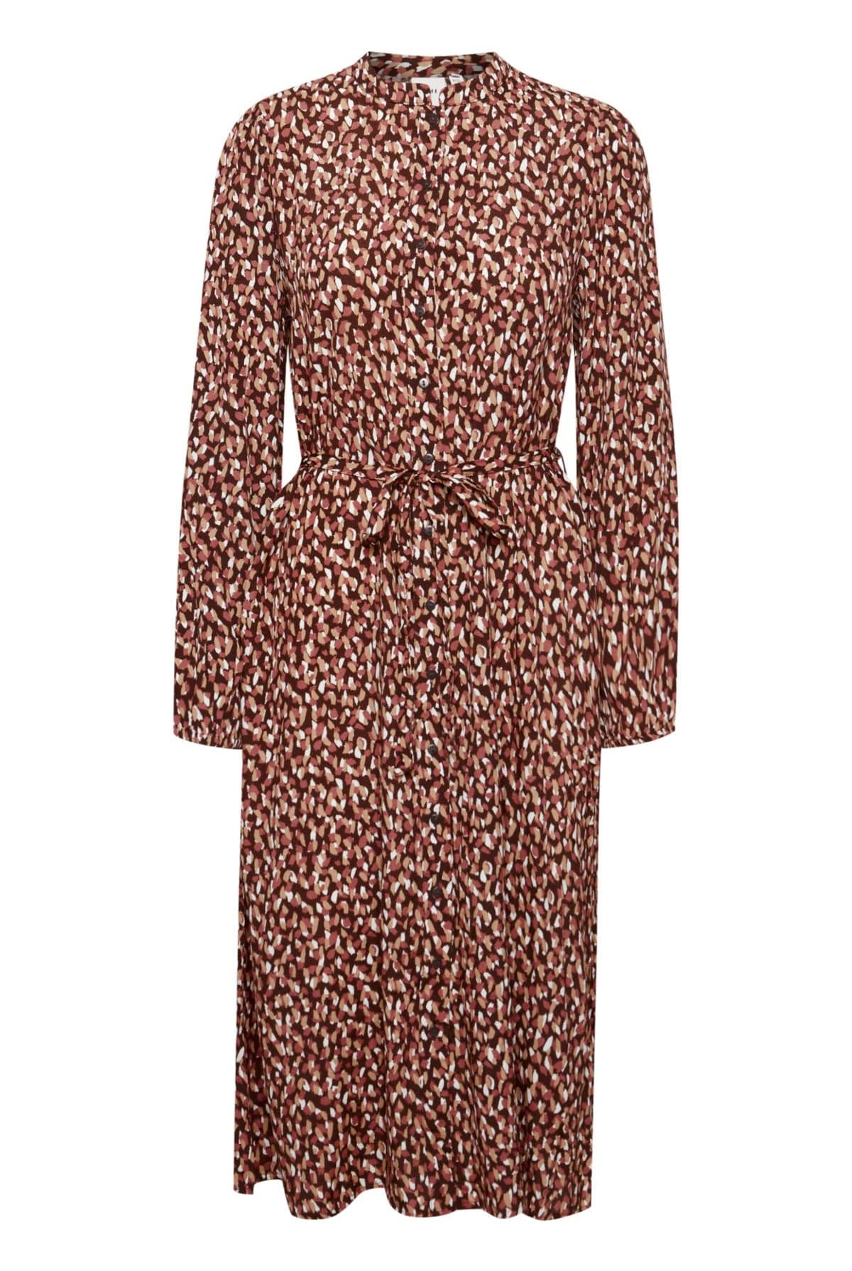 Ichi Dunala Light Woven Dress - Bracken