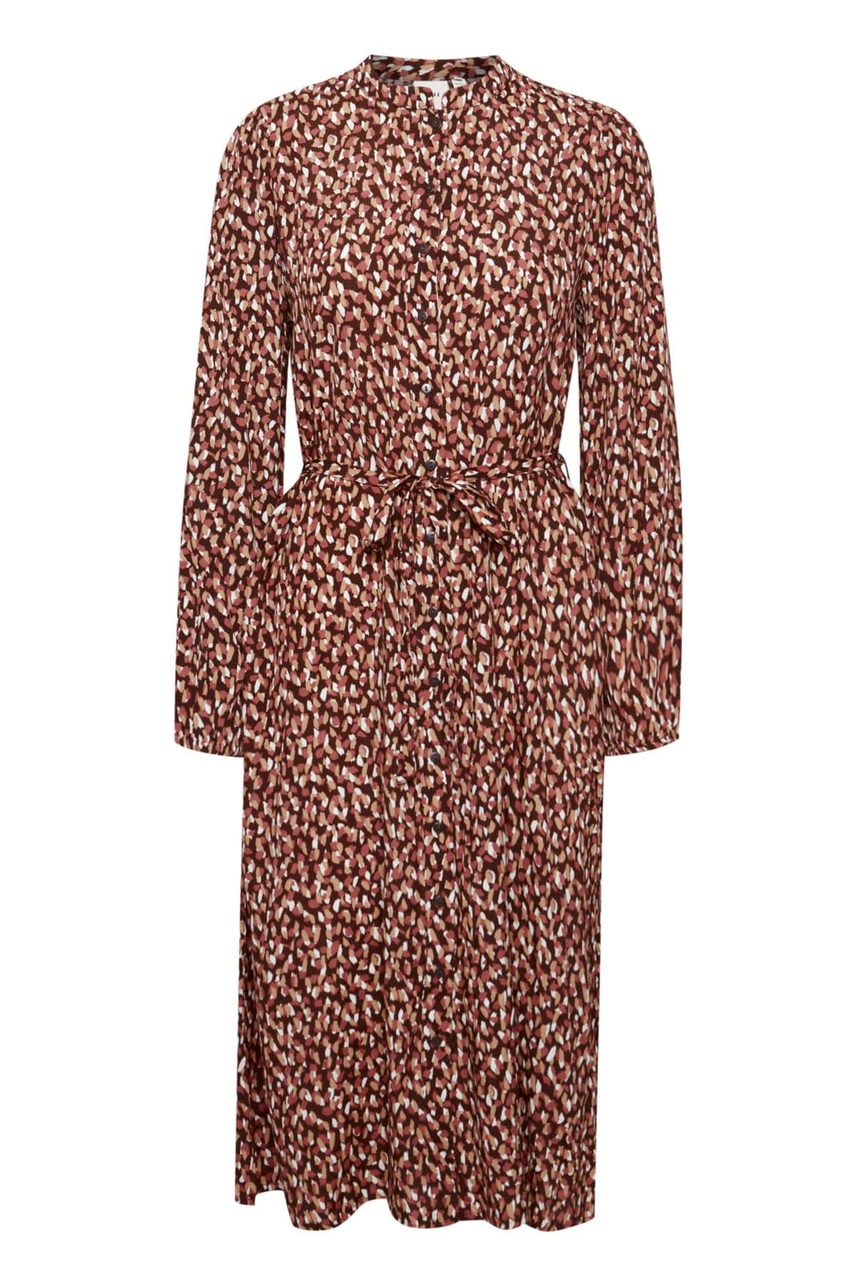 Ichi Dunala Light Woven Dress - Bracken