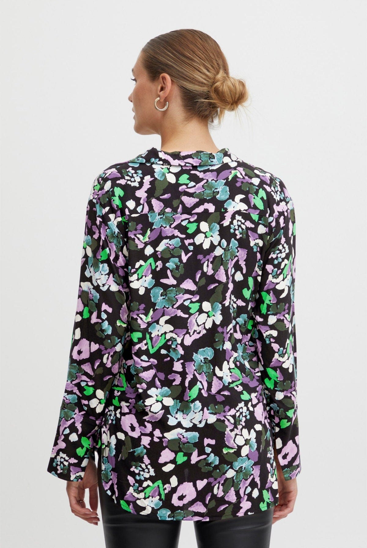 Ichi Vera Long Sleeve Woven Shirt - Multi Flower