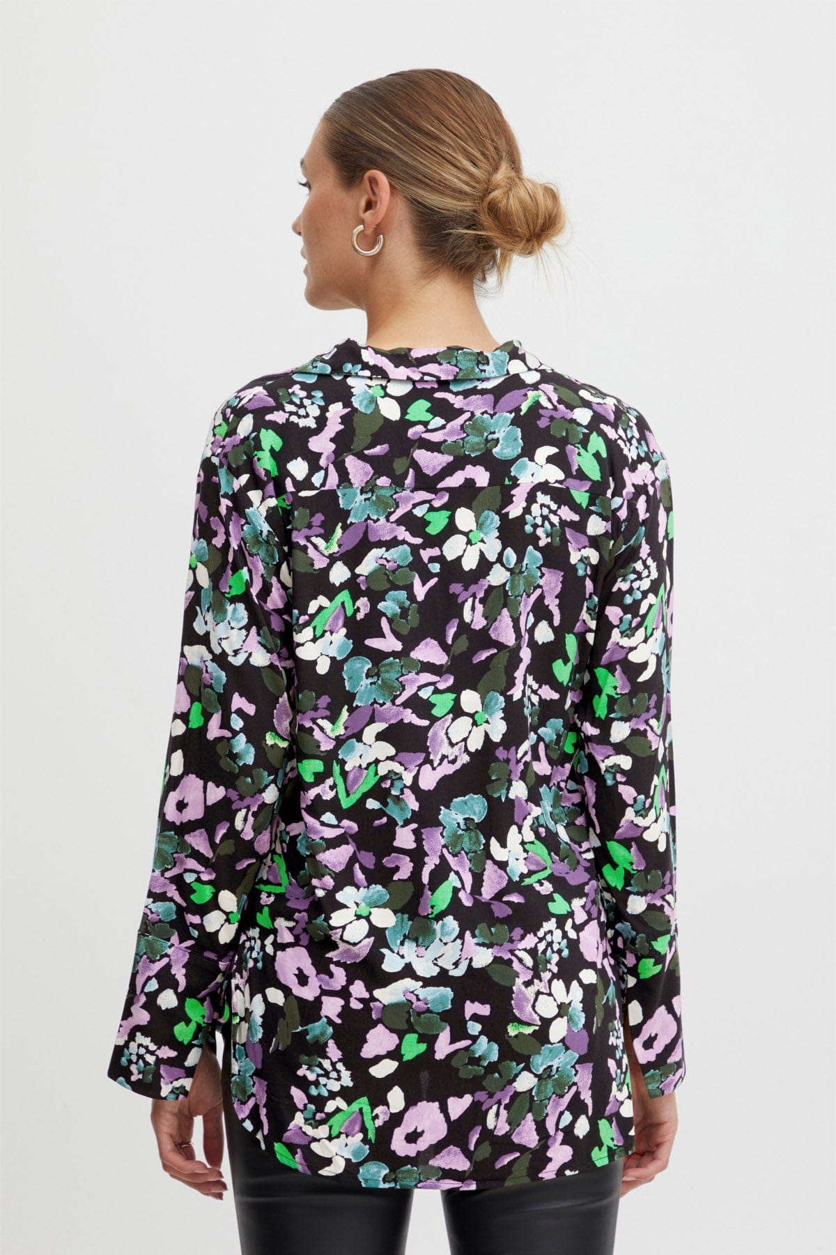 Ichi Vera Long Sleeve Woven Shirt - Multi Flower