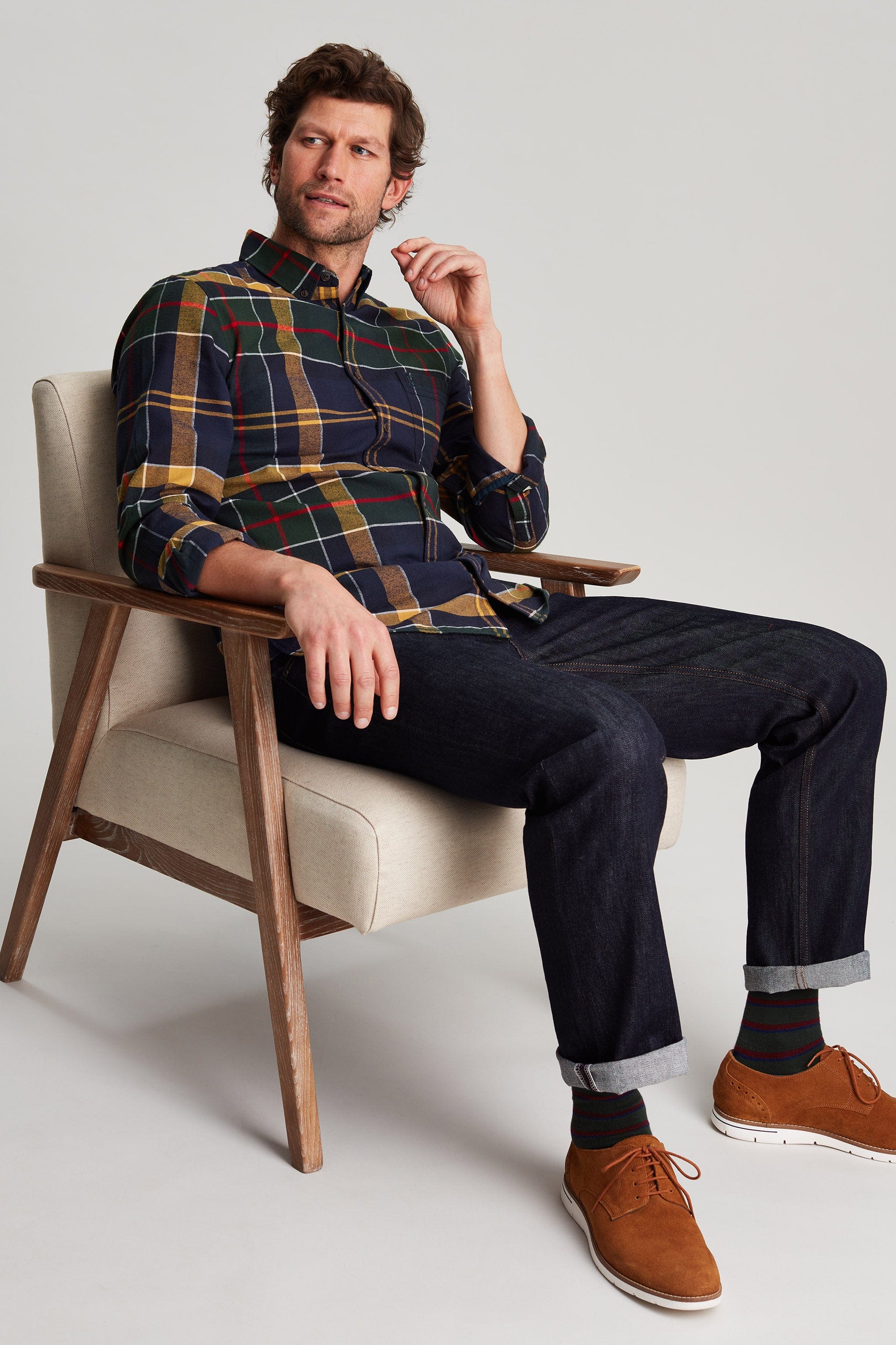 Joules Buchannan Brushed Cotton Shirt - Multi Check