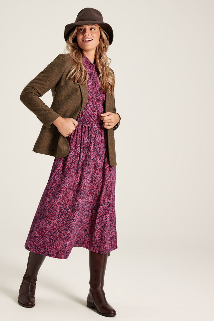 Joules Hazel Shirt Dress - Purple Feather