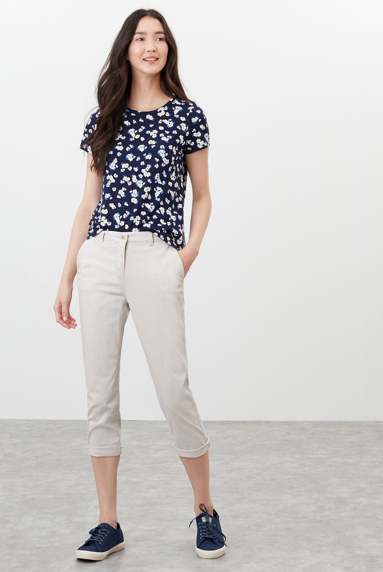 Joules Hesford Cropped Chinos - Ivory