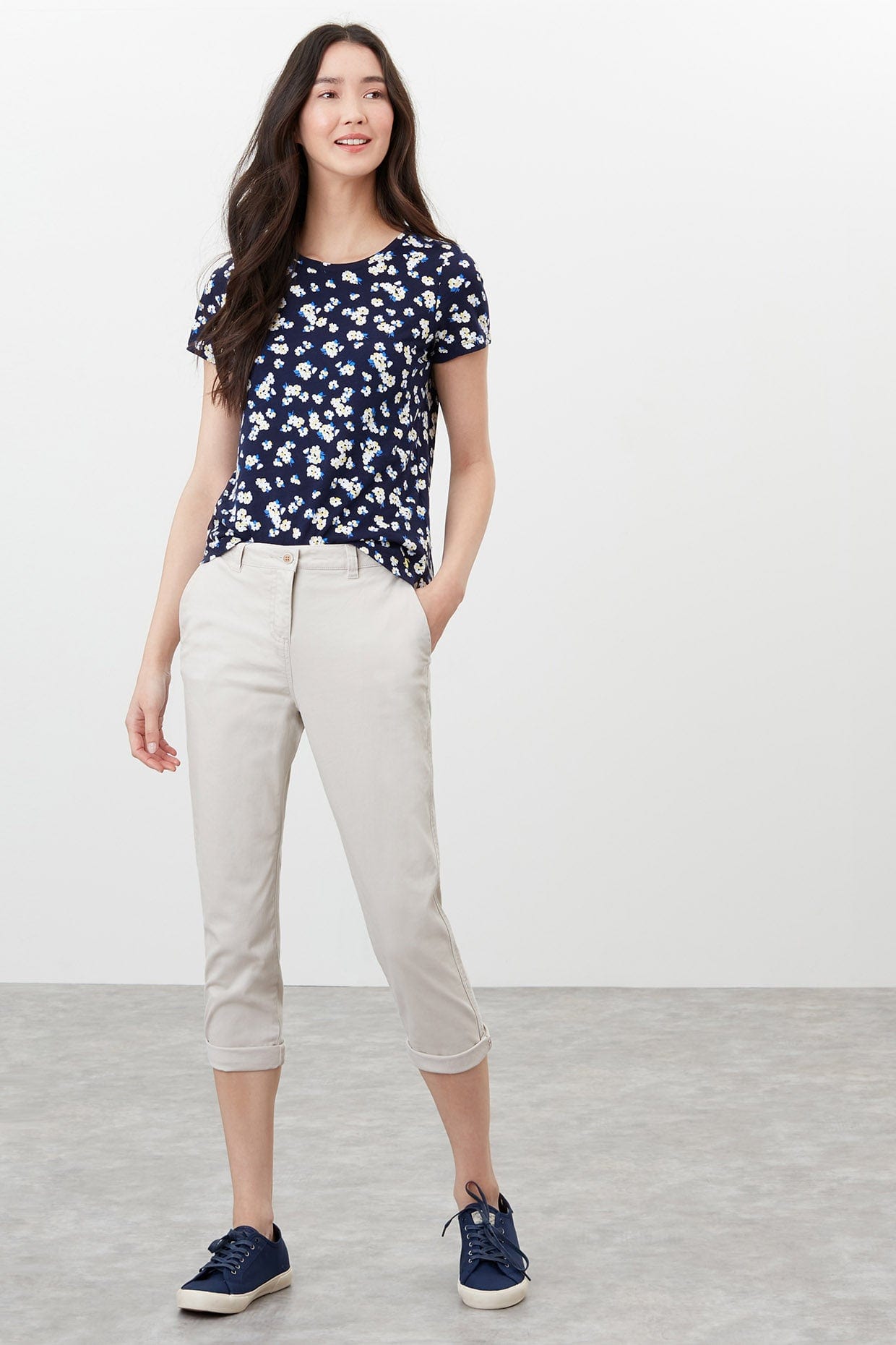 Joules Hesford Cropped Chinos - Ivory