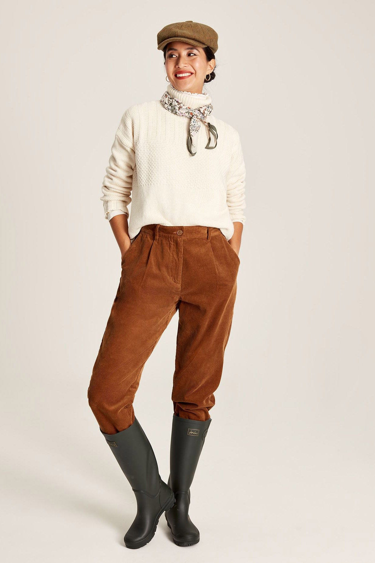 Joules Joyce Roll Neck Jumper - Buttermilk