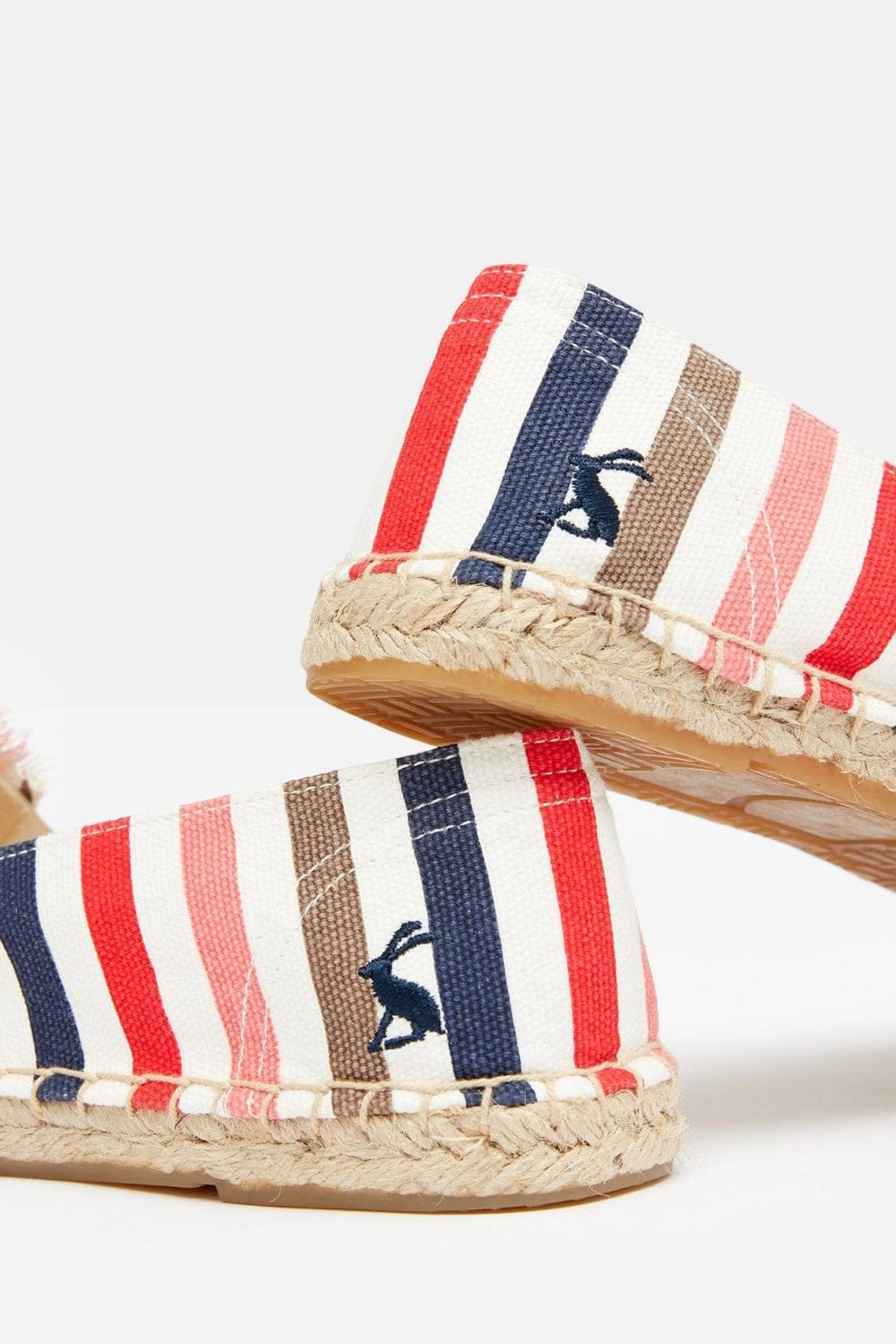 Joules Shelbury Espadrilles - Cream Stripe