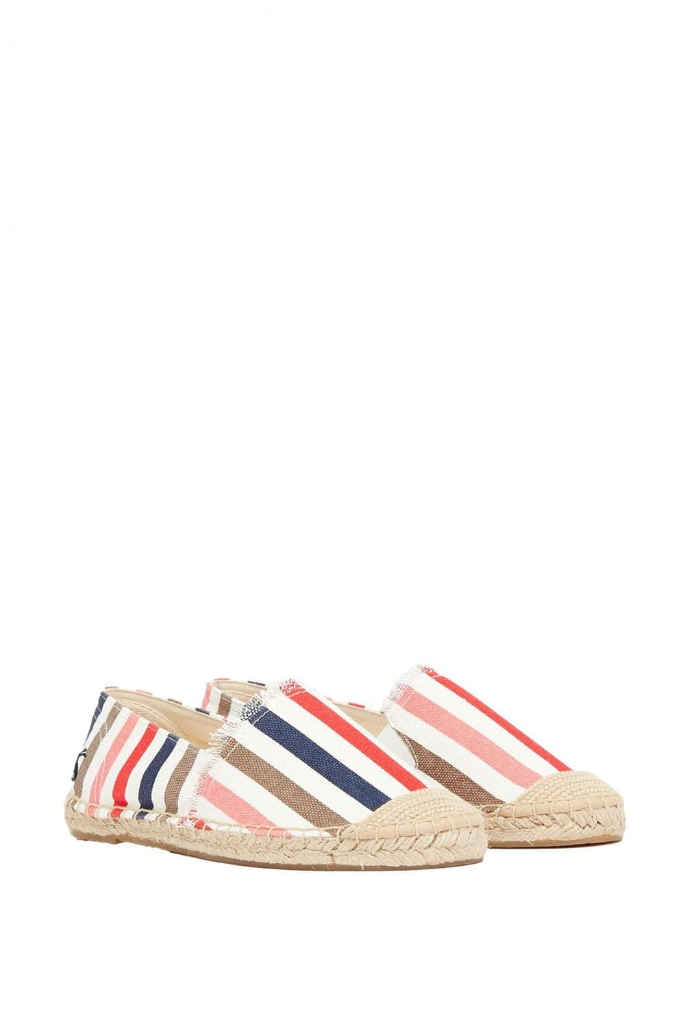 Joules Shelbury Espadrilles - Cream Stripe