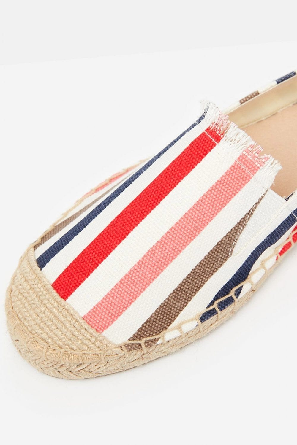 Joules Shelbury Espadrilles - Cream Stripe