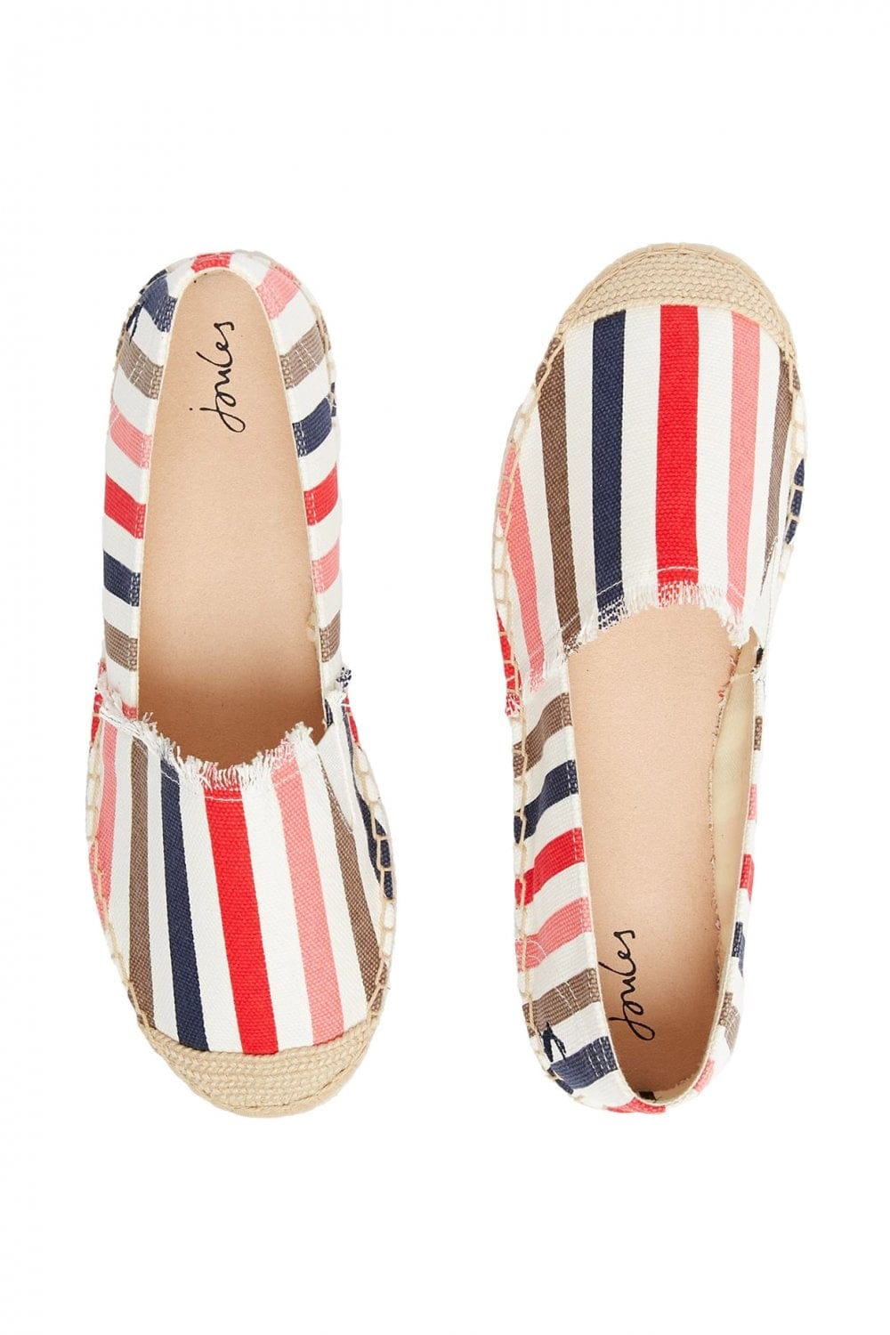 Joules Shelbury Espadrilles - Cream Stripe