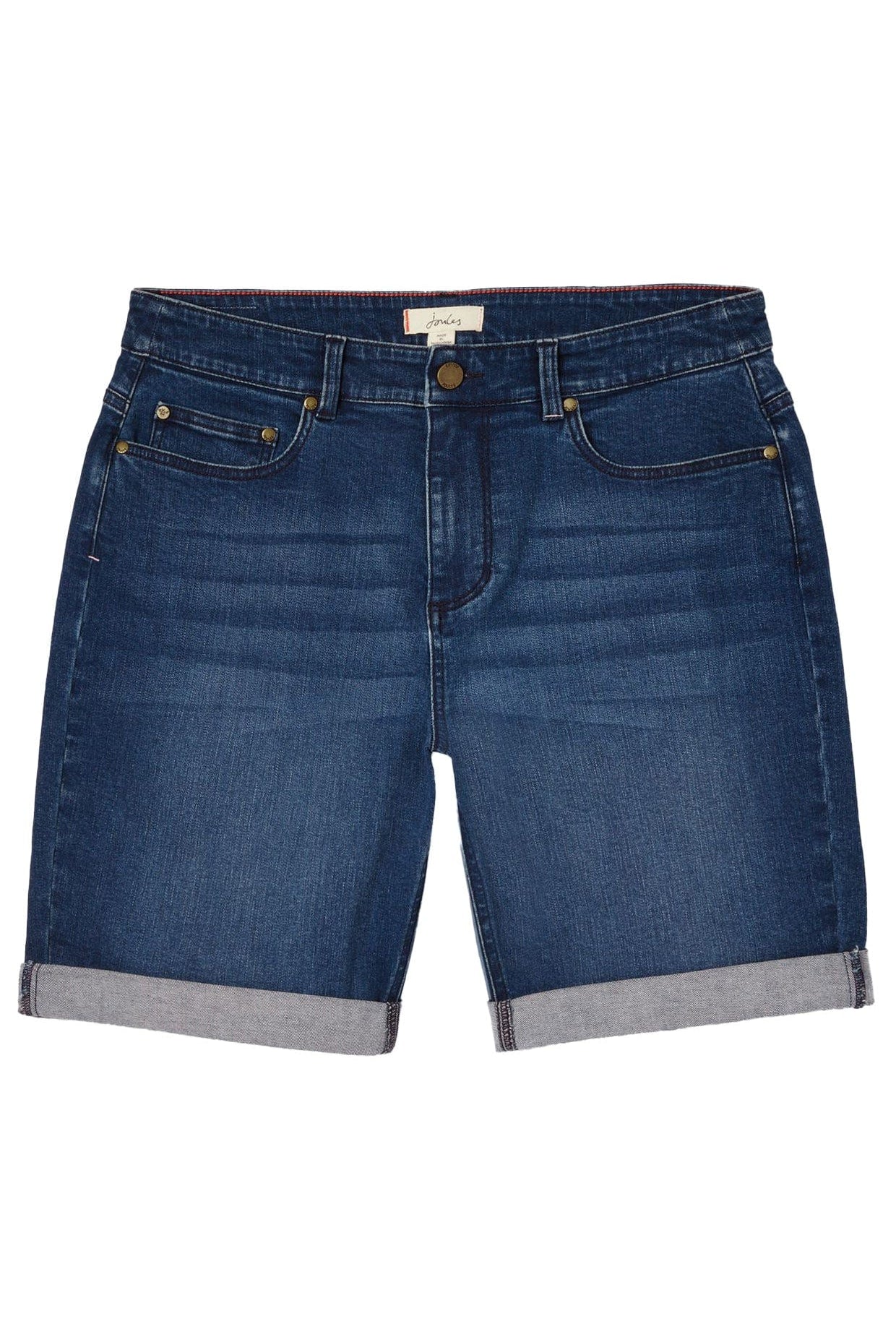 Joules Shirley Long Denim Short - Mid Indigo