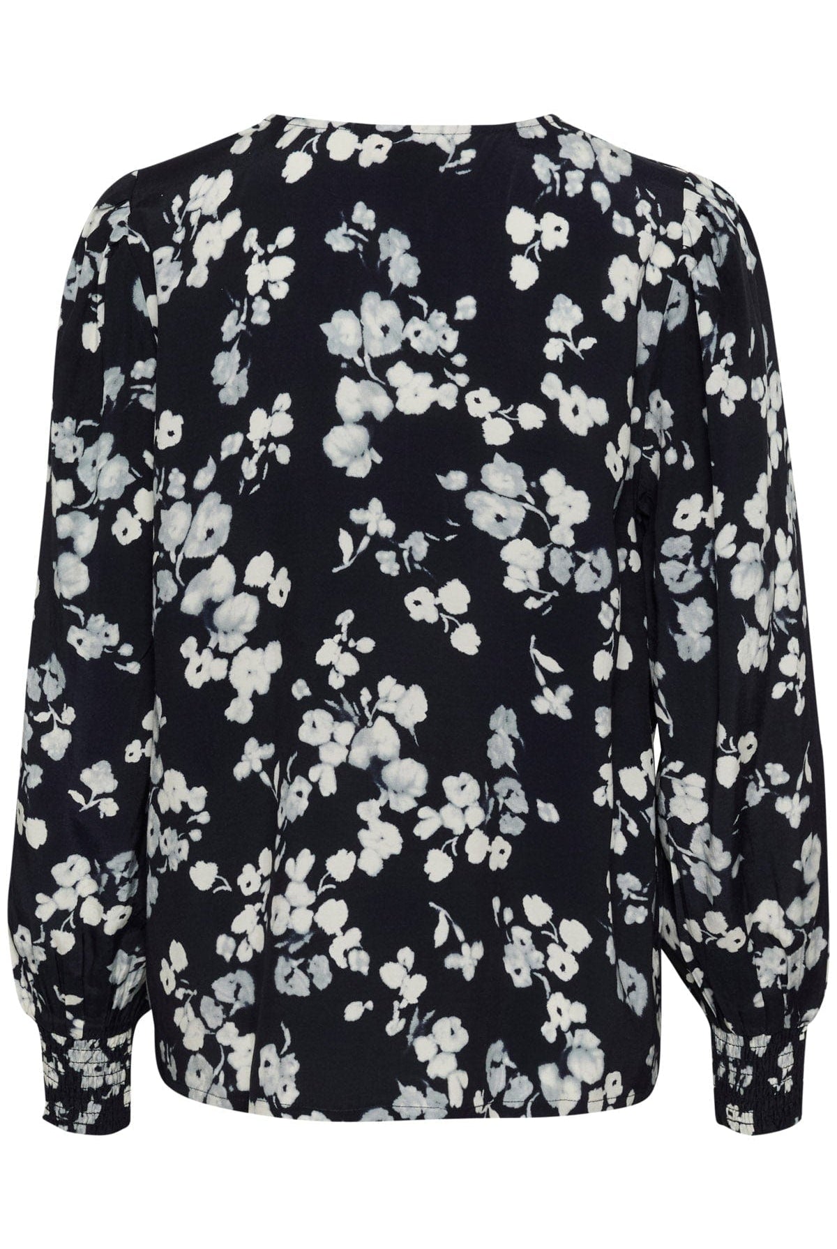 Kaffe Alice Printed Blouse - Marine Flower