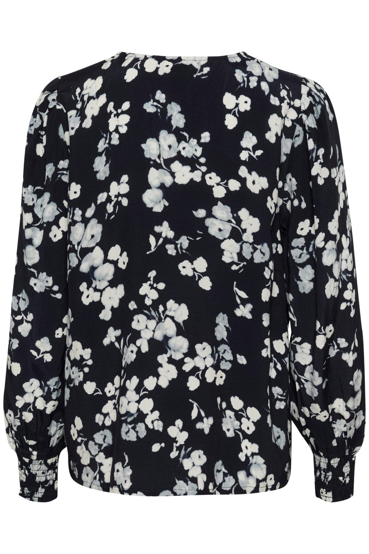 Kaffe Alice Printed Blouse - Marine Flower