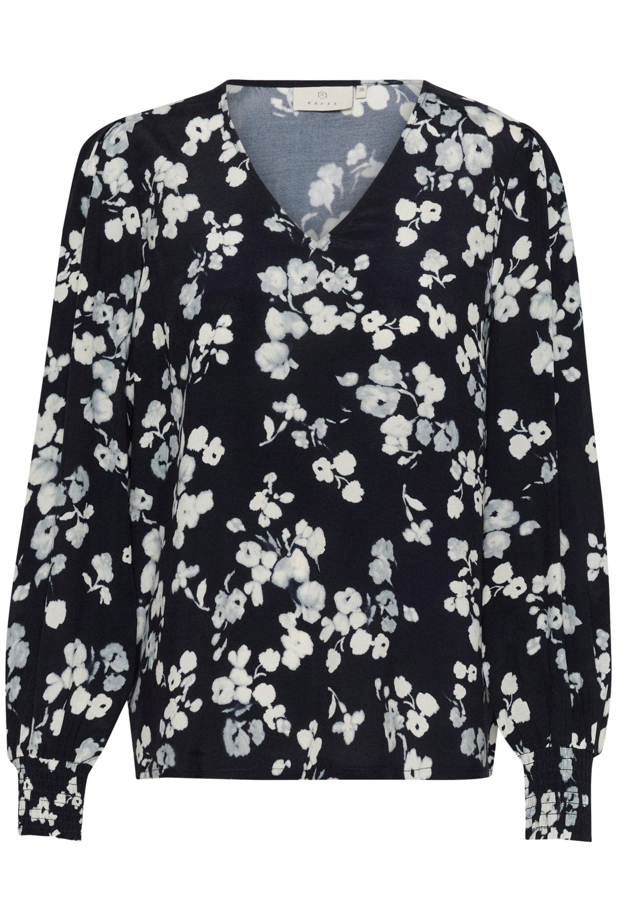 Kaffe Alice Printed Blouse - Marine Flower