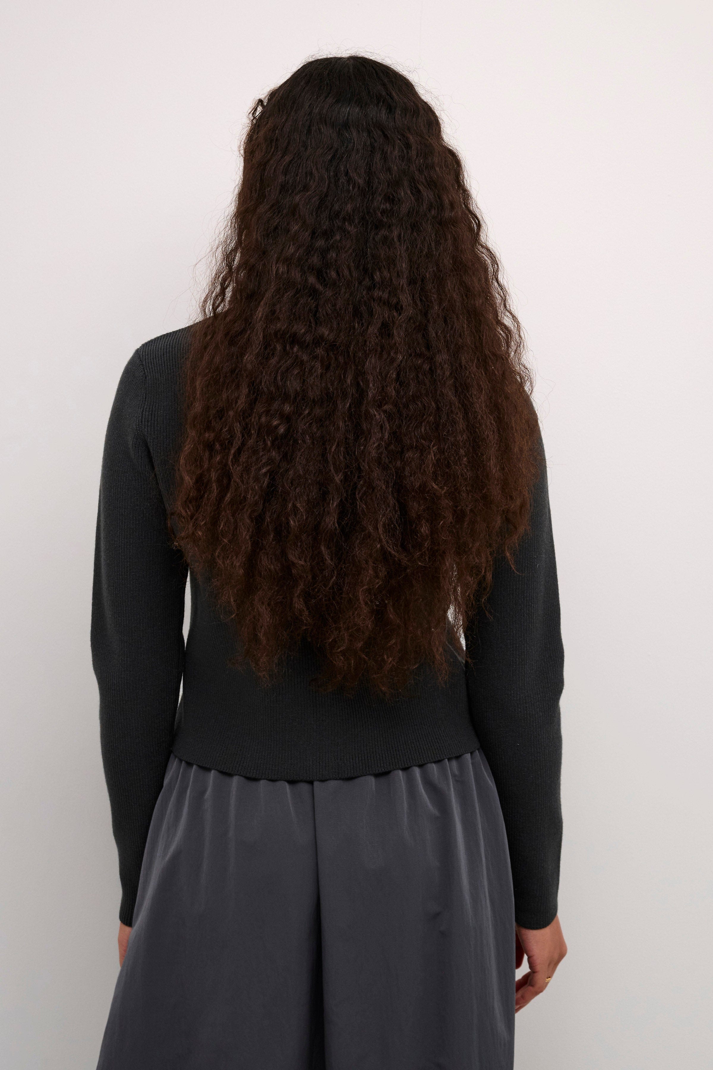 Kaffe Amy Cardigan - Black Oyster