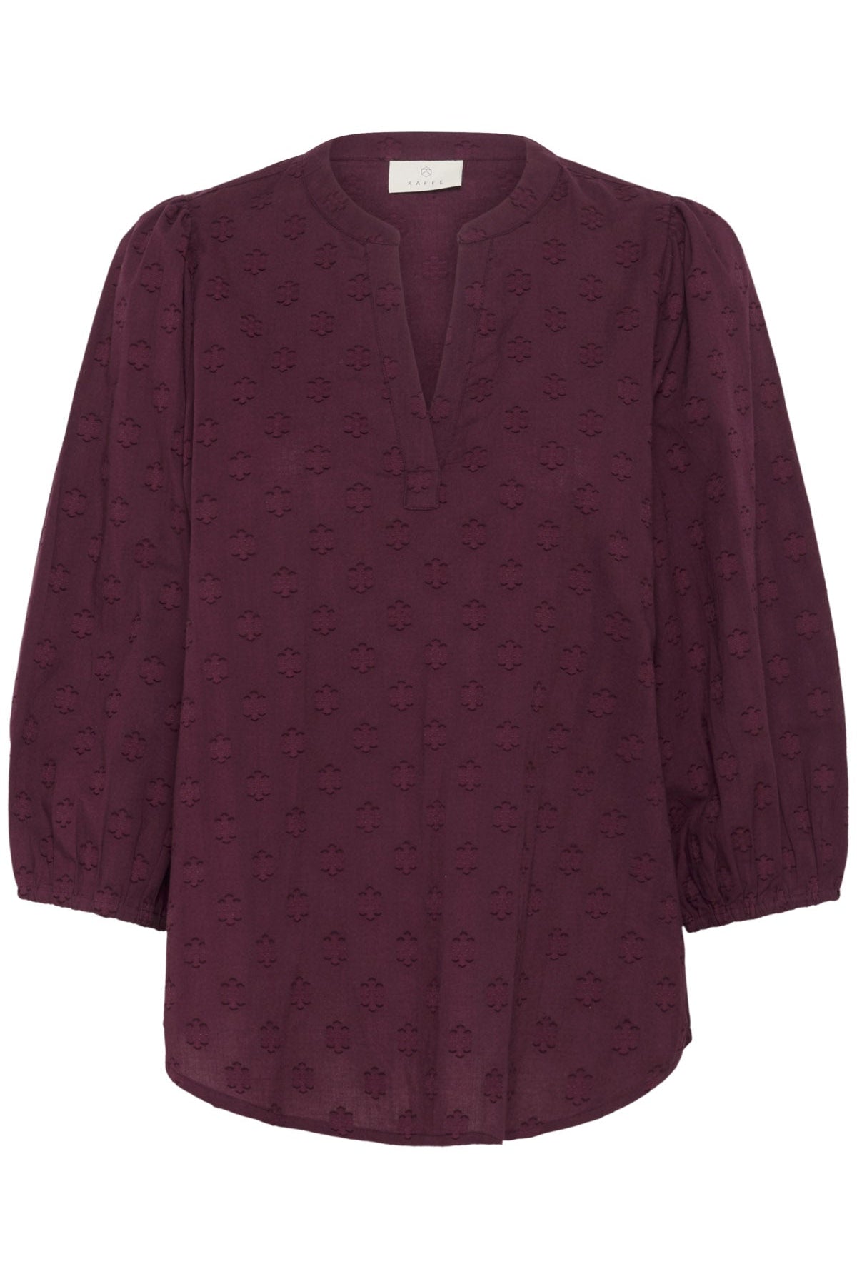 Kaffe Enya Cotton Blouse - Windsor Wine