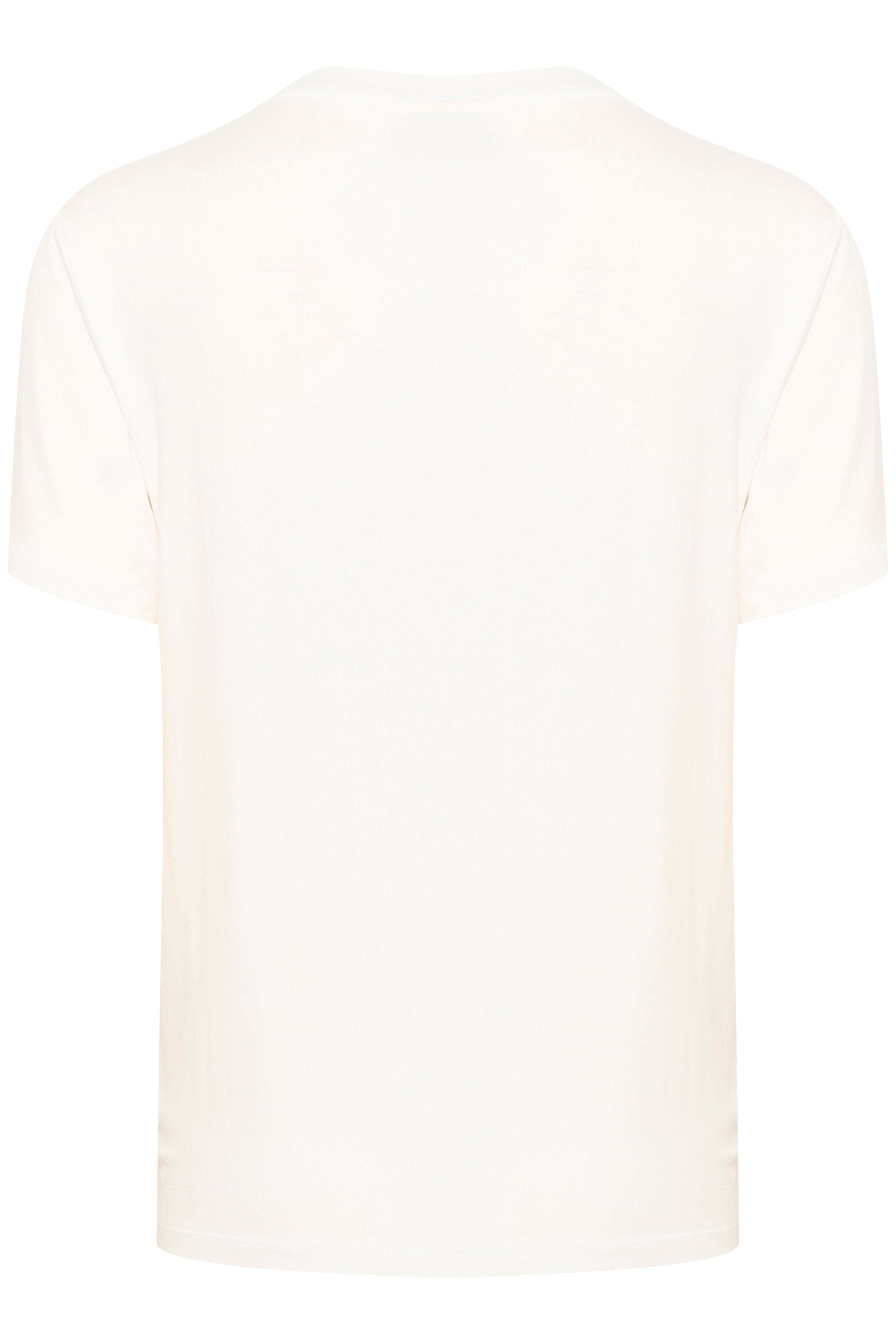 Kaffe Frida V-Neck T-Shirt - Chalk