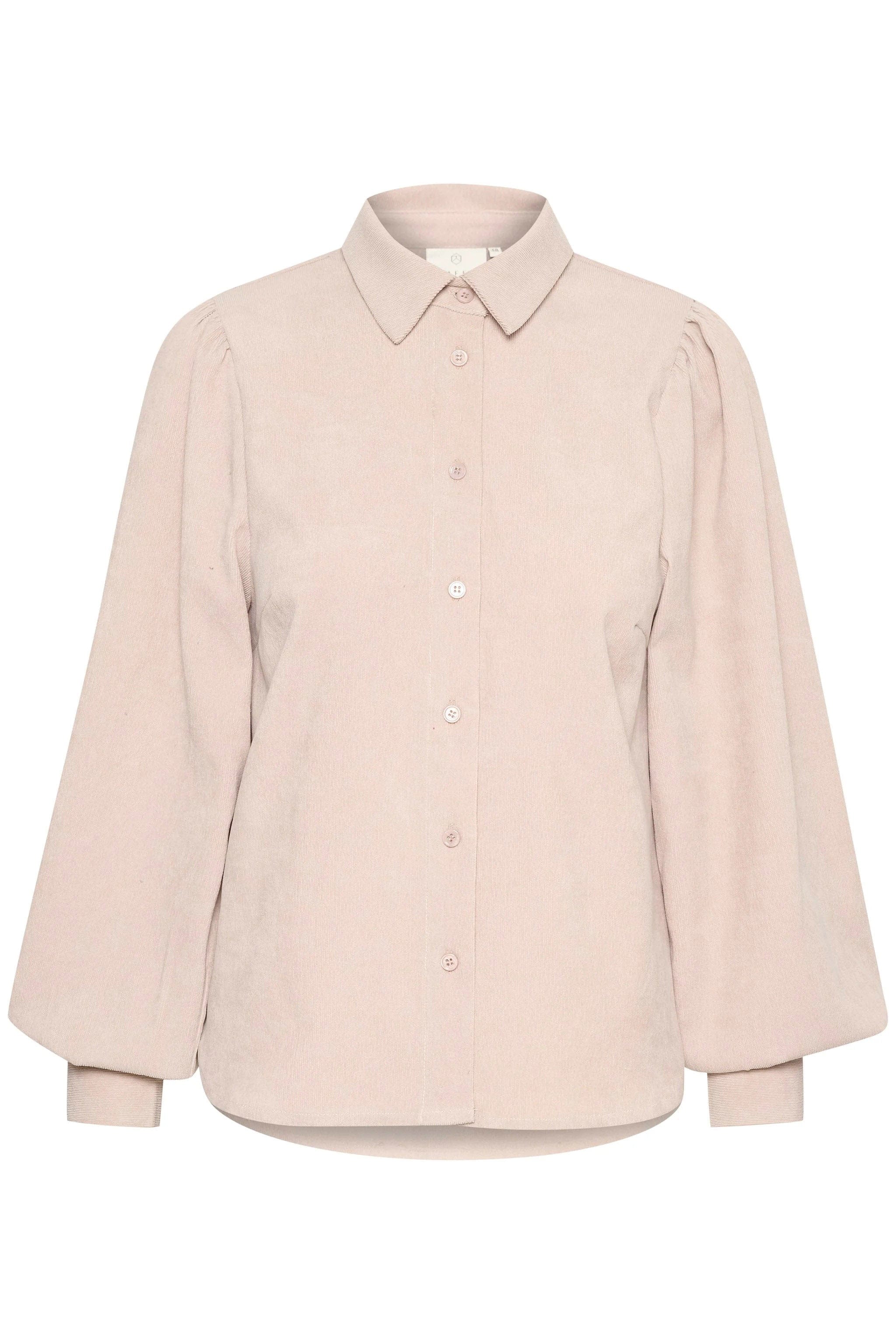 Kaffe Hermine Micro Needlecord Shirt - Feather Grey