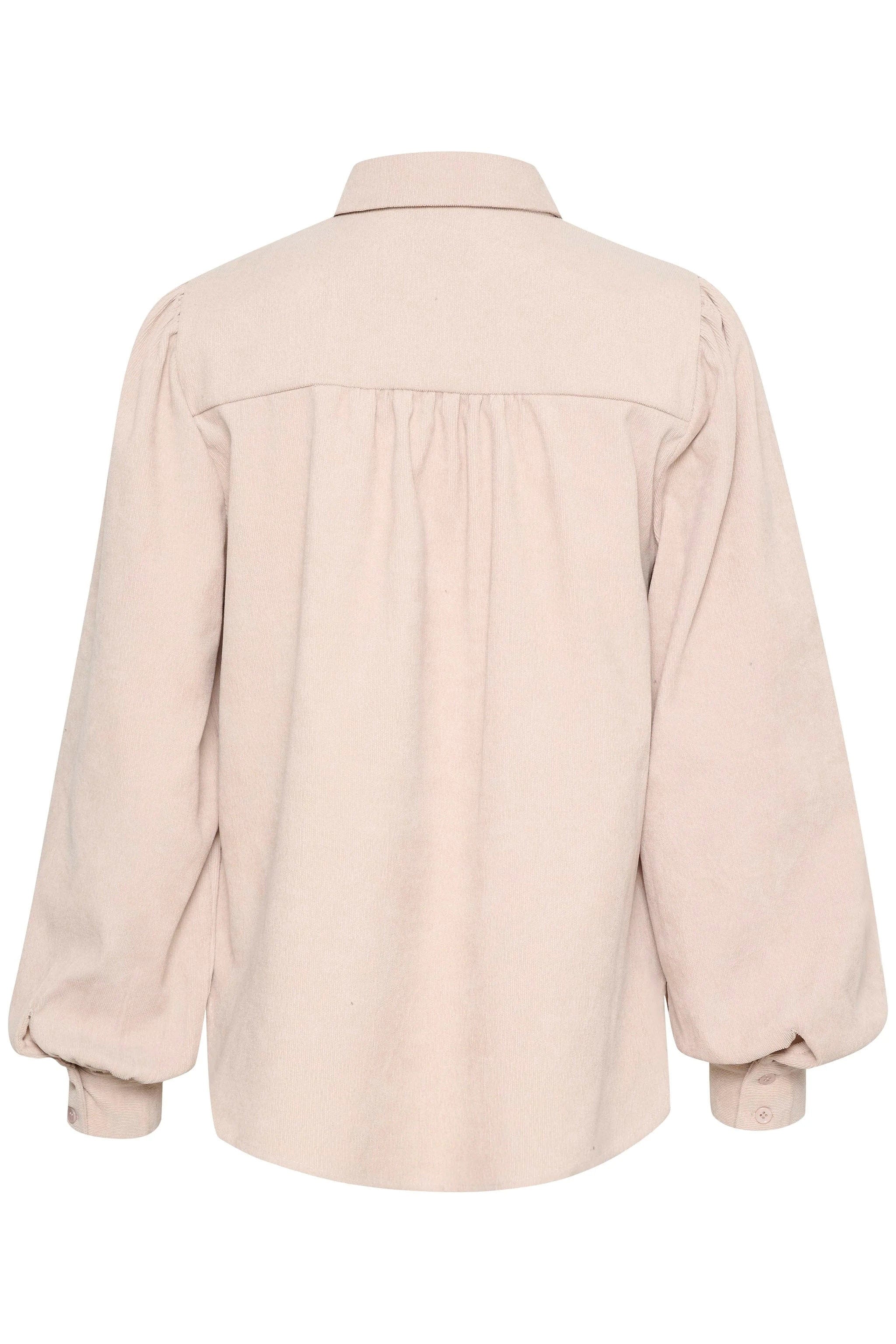 Kaffe Hermine Micro Needlecord Shirt - Feather Grey
