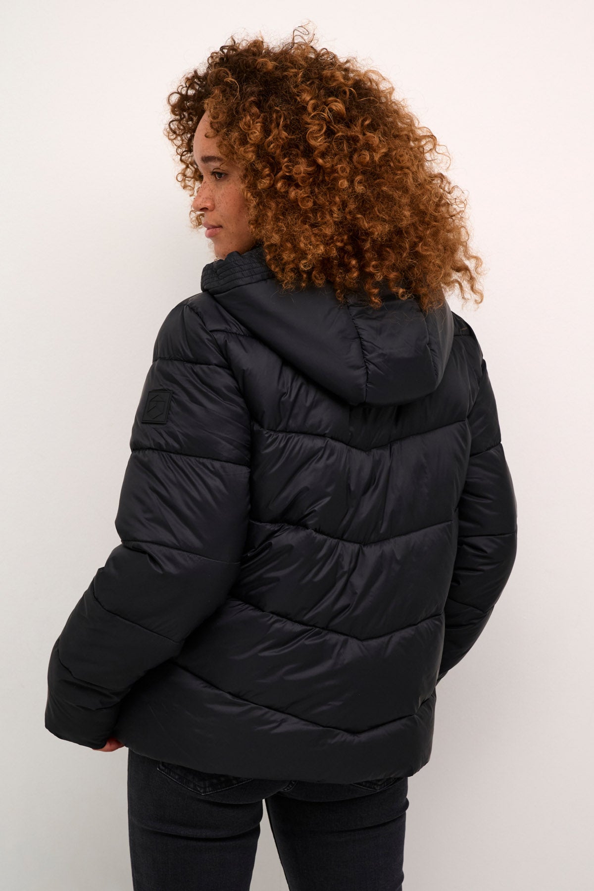 Kaffe Susanne Puffer Jacket - Black Deep
