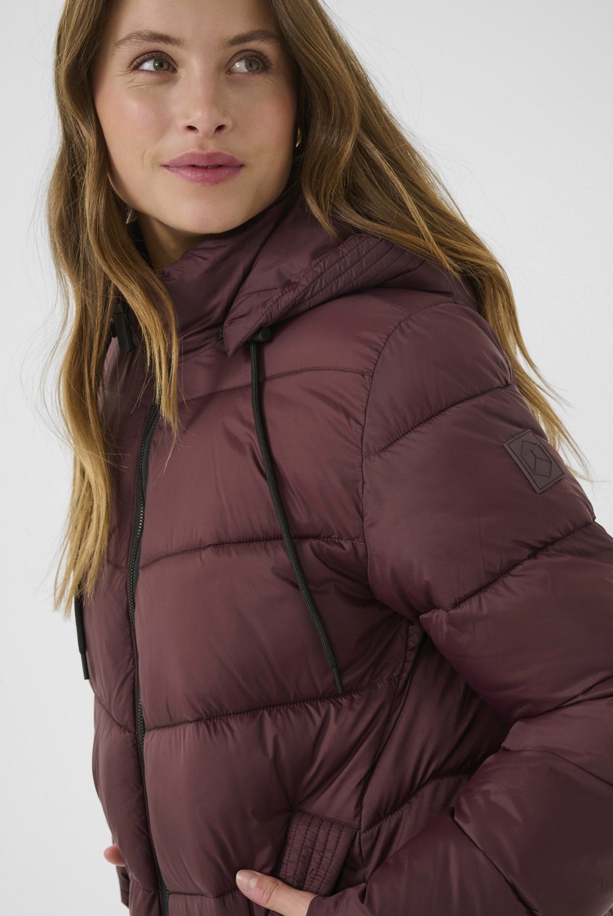 Kaffe Susanne Puffer Jacket - Fudge