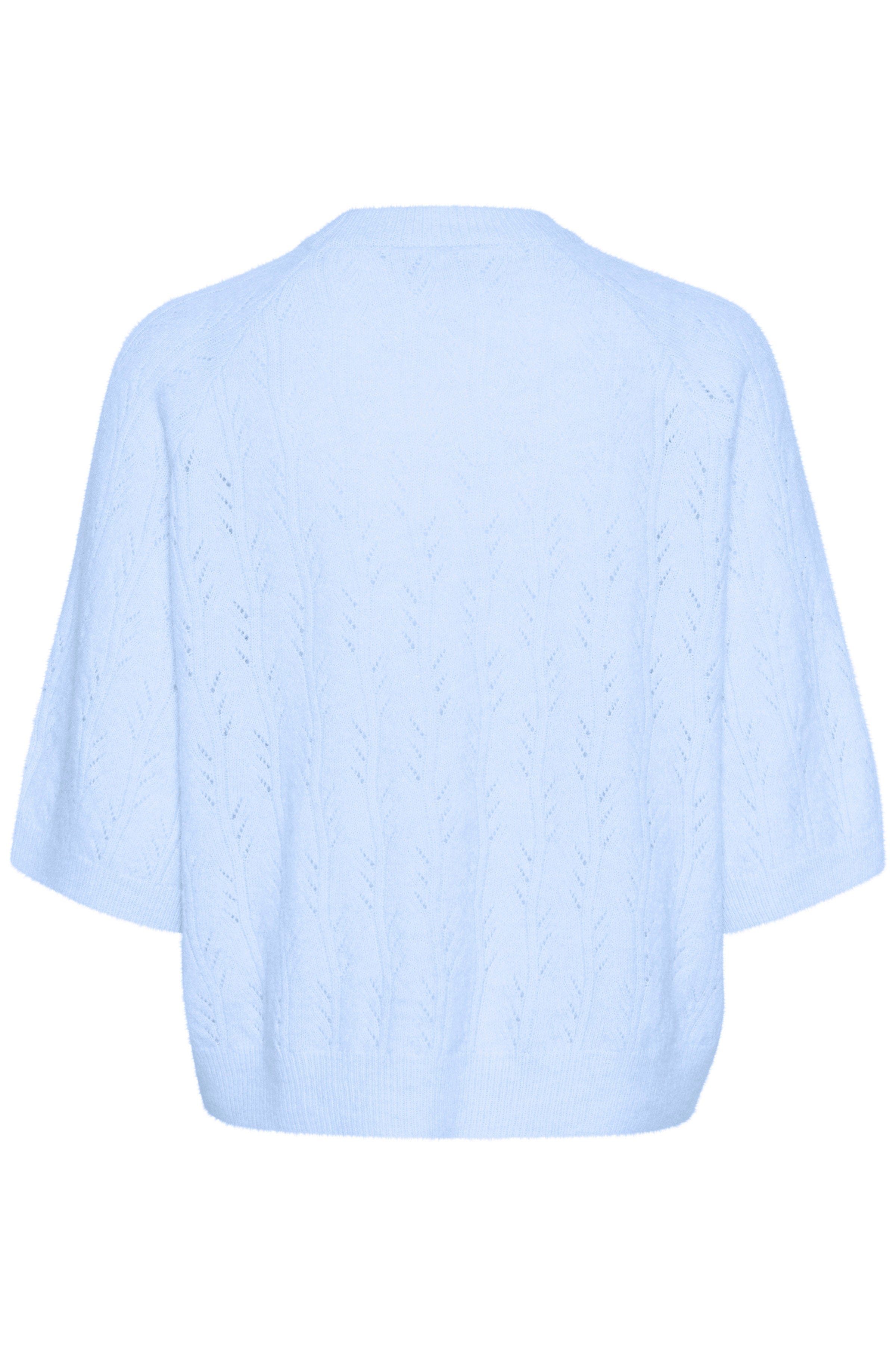Kaffe Tella Knitted Half Sleeve Jumper - Windsurfer Melange