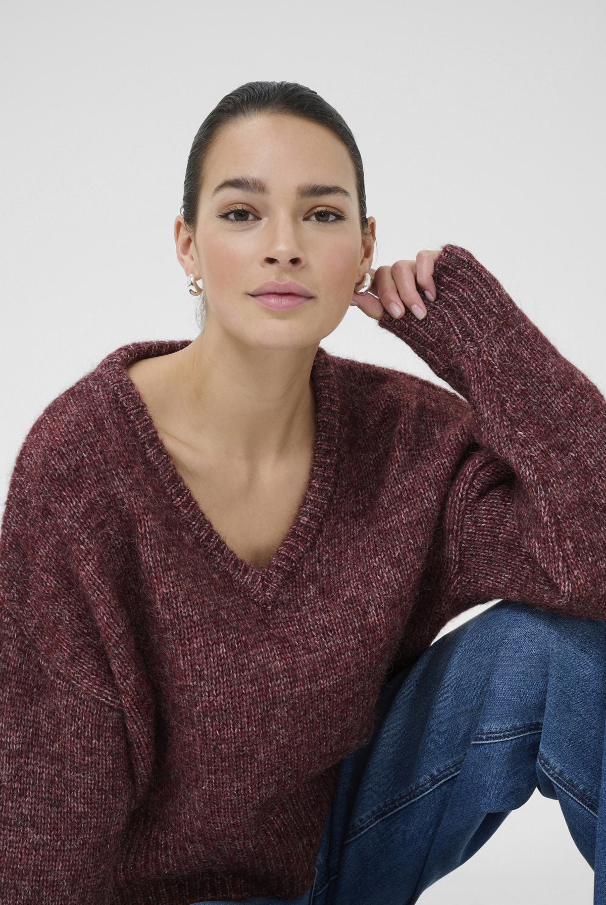 Kaffe Trina Jumper - Windsor Wine Melange