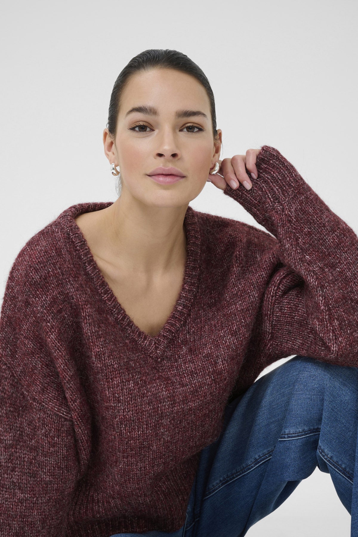 Kaffe Trina Jumper - Windsor Wine Melange