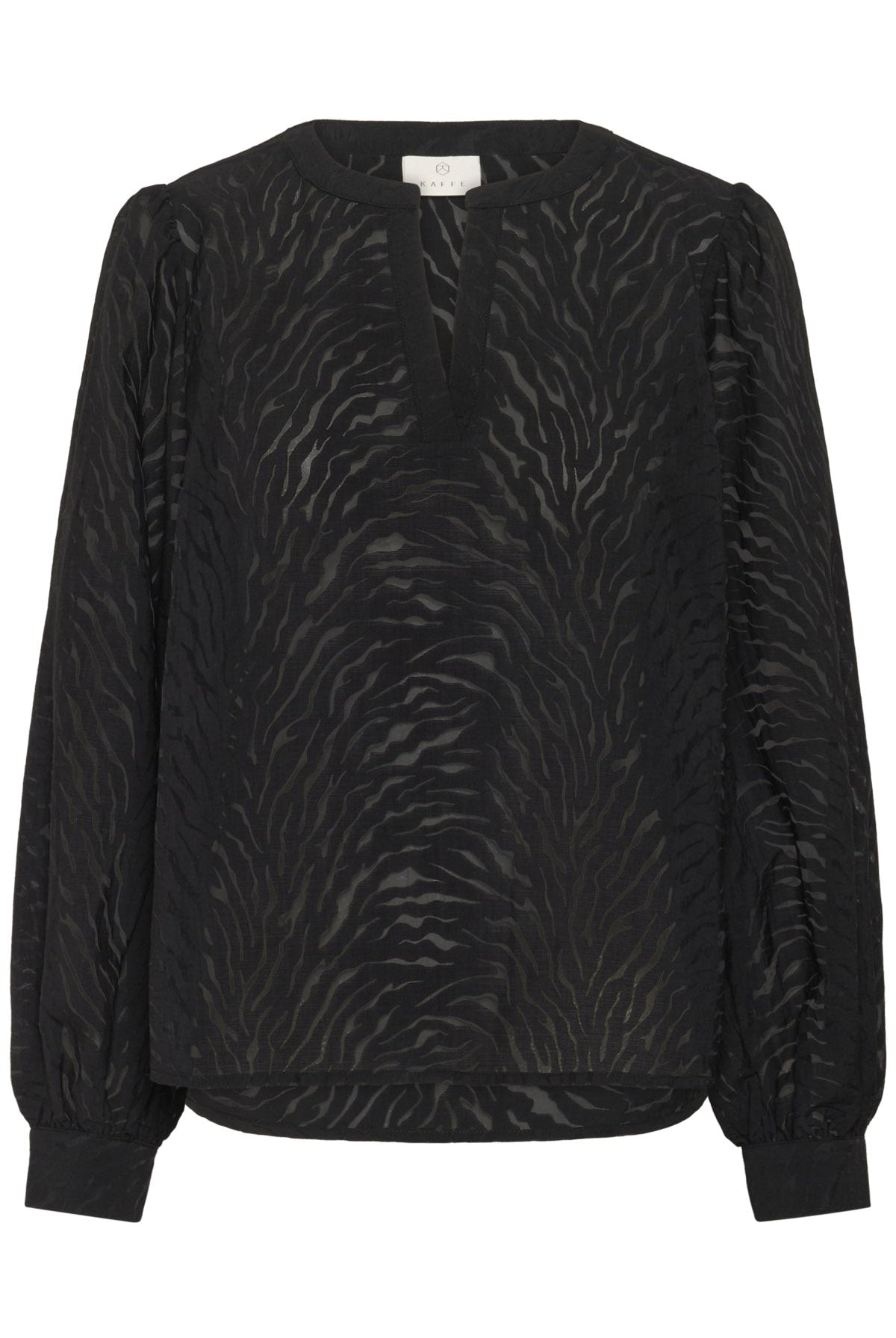 Kaffe Vivian Printed Blouse - Black