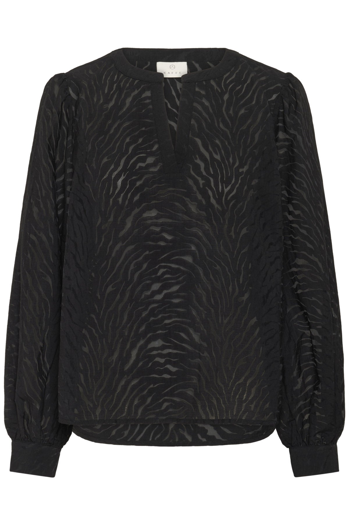 Kaffe Vivian Printed Blouse - Black