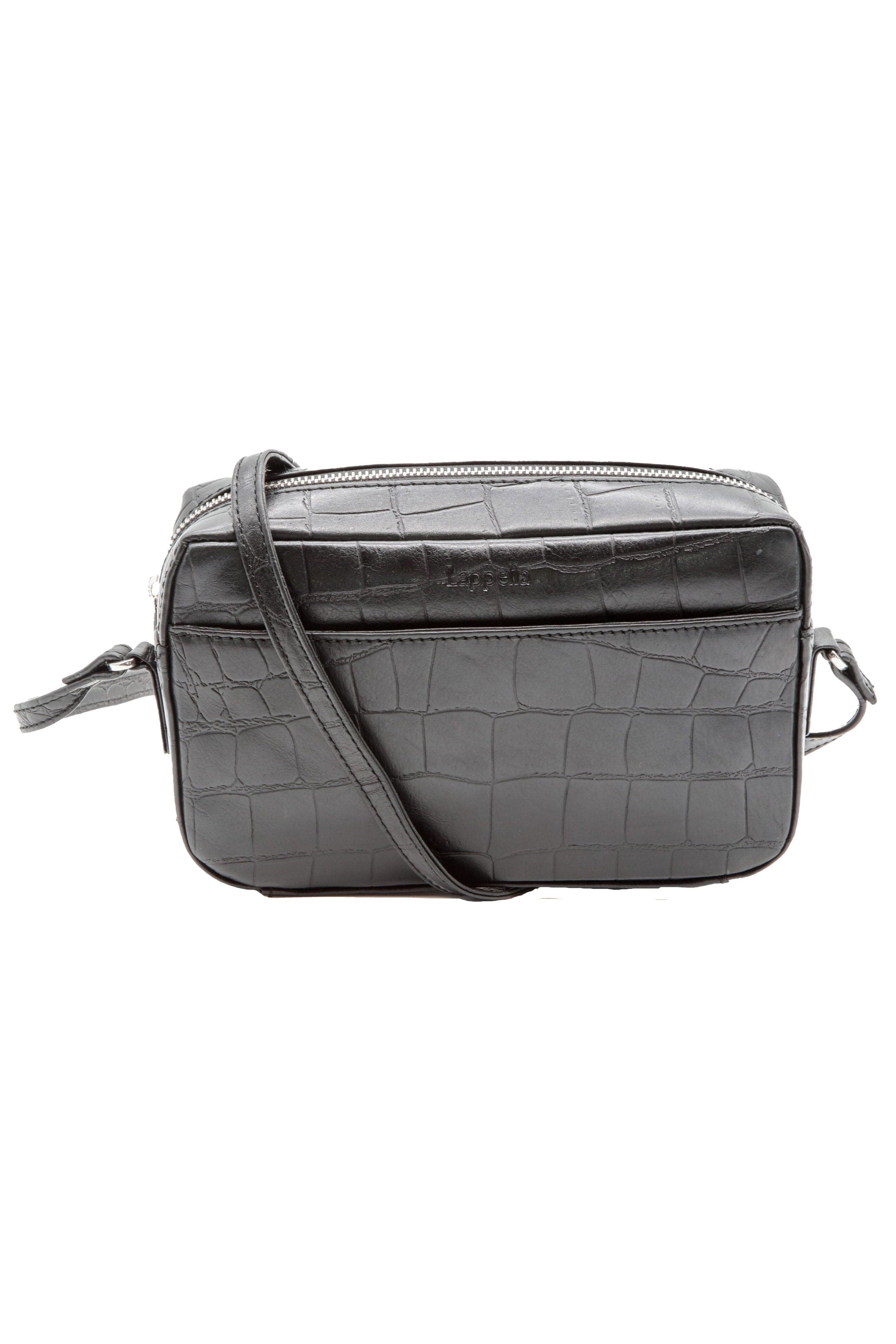 Lappella Amy Leather Crossbody Bag - Black Croc 103_BLACKCROC_OS