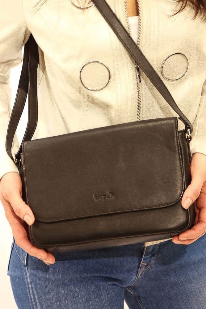 Lappella Clara Leather Crossbody Bag - Black 153_BLACK_OS