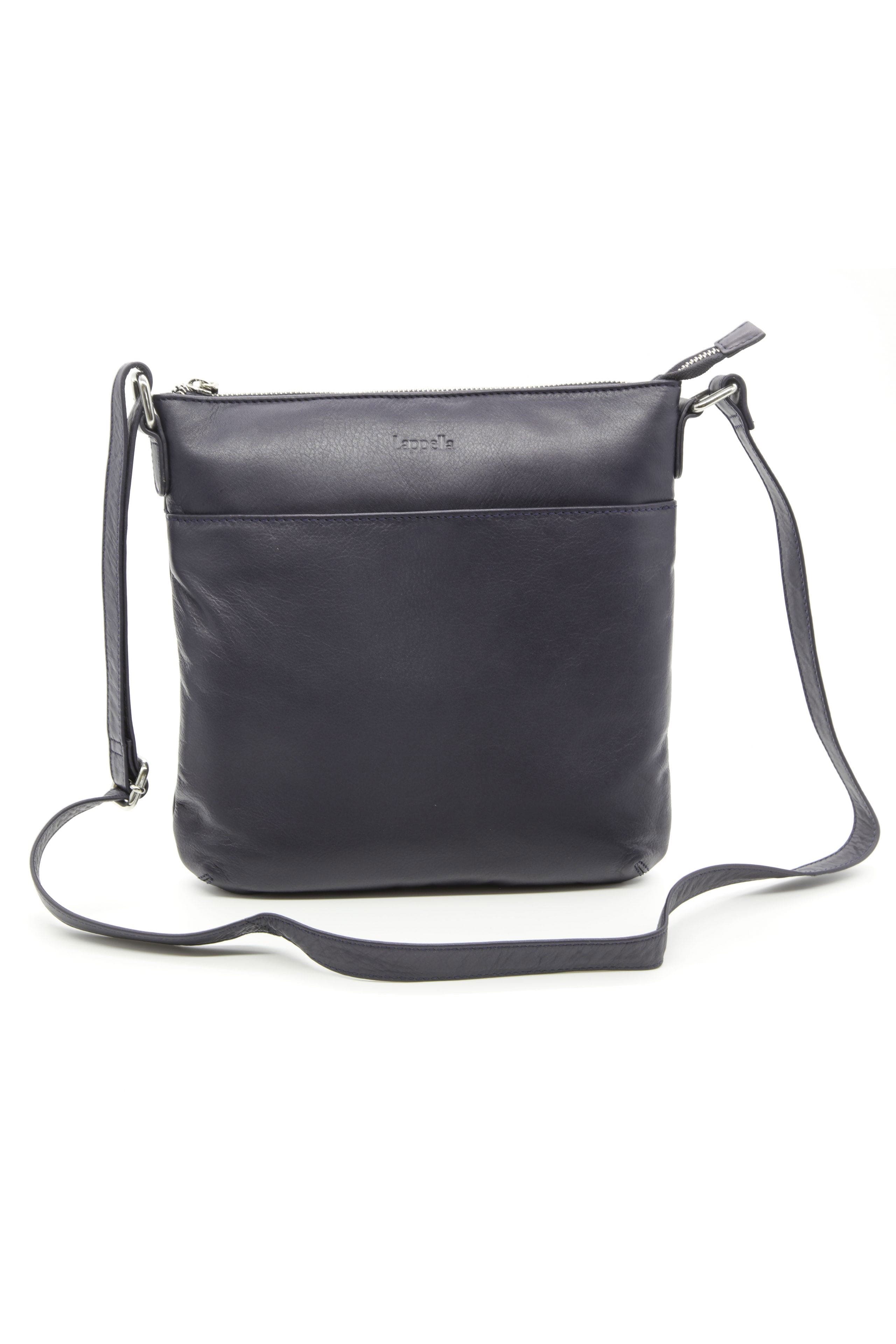Lappella Daisy Medium Leather Crossbody Bag - Navy 130_NAVY_OS
