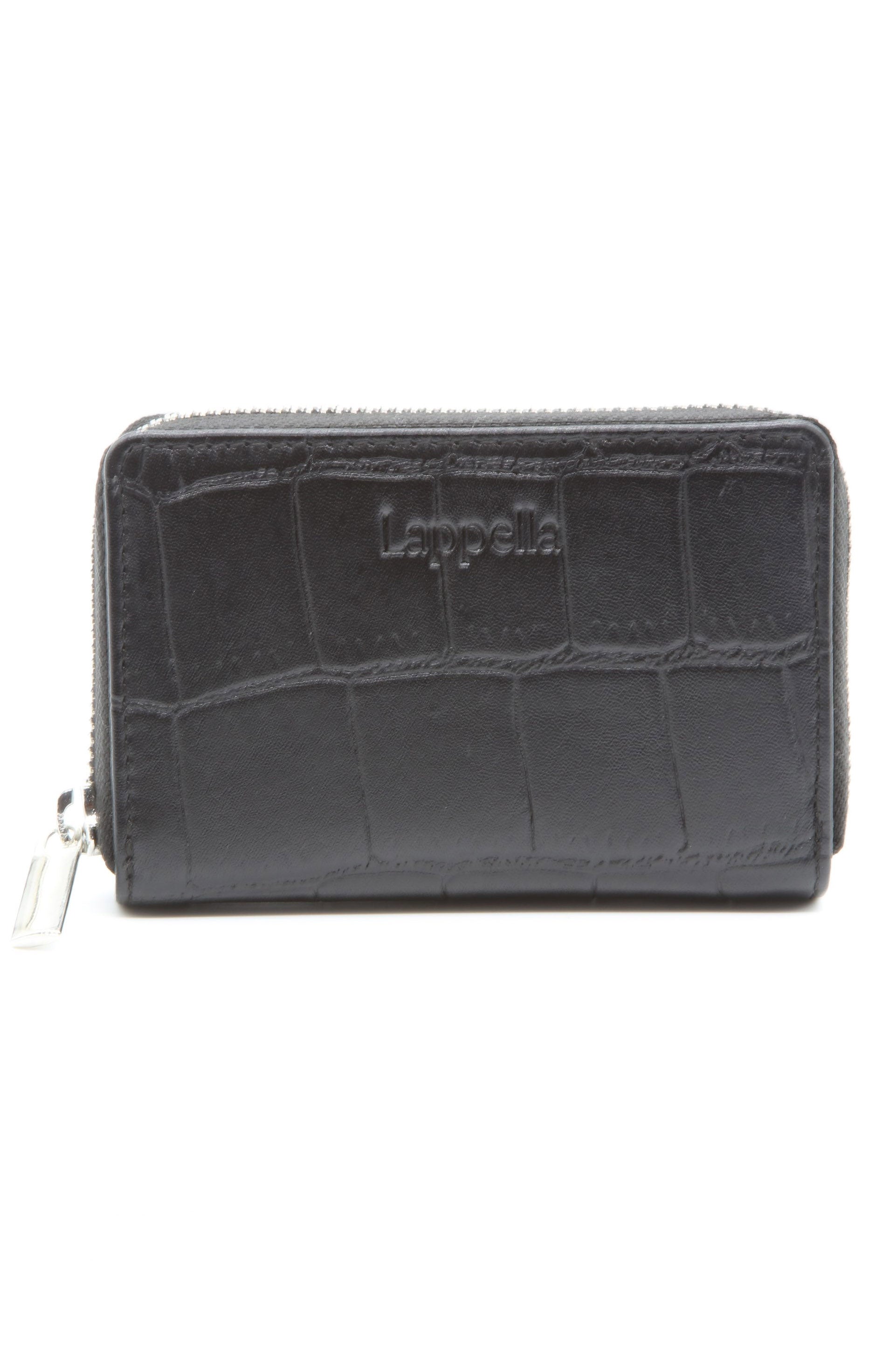Lappella Elisia Medium Leather Purse - Black Croc 123_BLACKCROC_OS