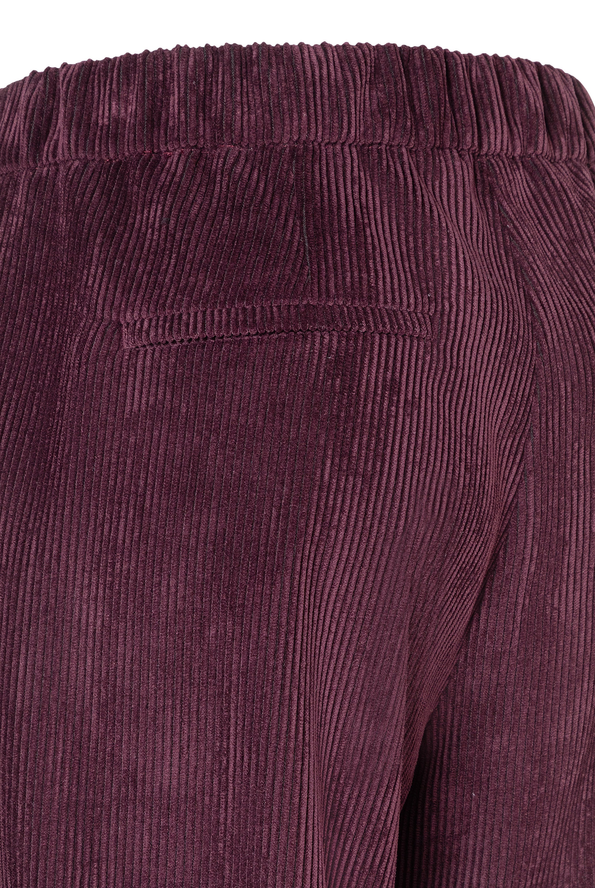 MAC Chiara Fluid Corduroy Trousers - Aubergine
