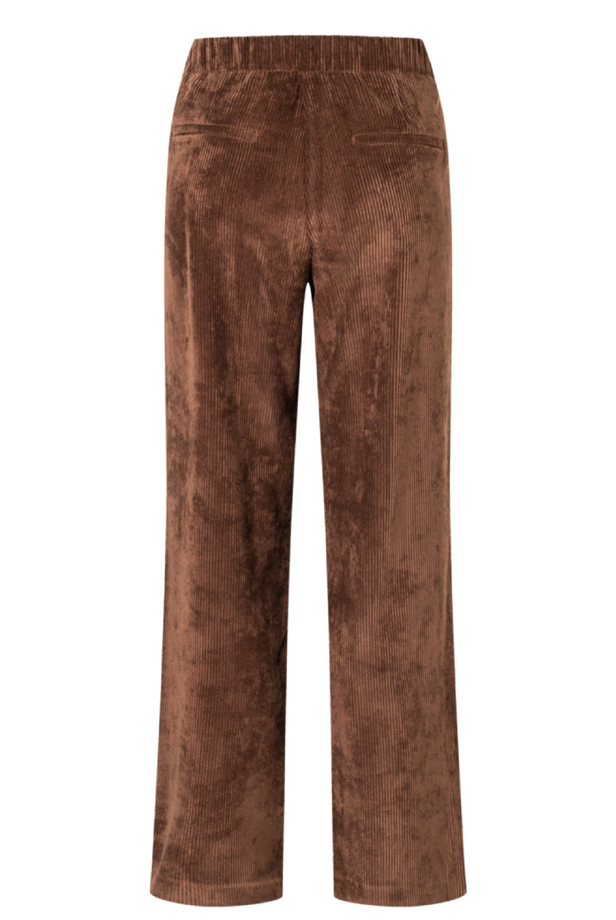MAC Chiara Fluid Corduroy Trousers - Bison Brown