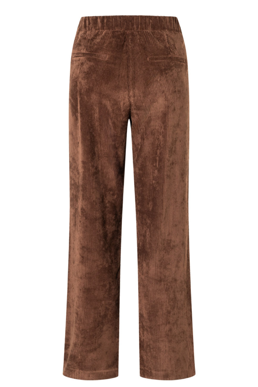 MAC Chiara Fluid Corduroy Trousers - Bison Brown