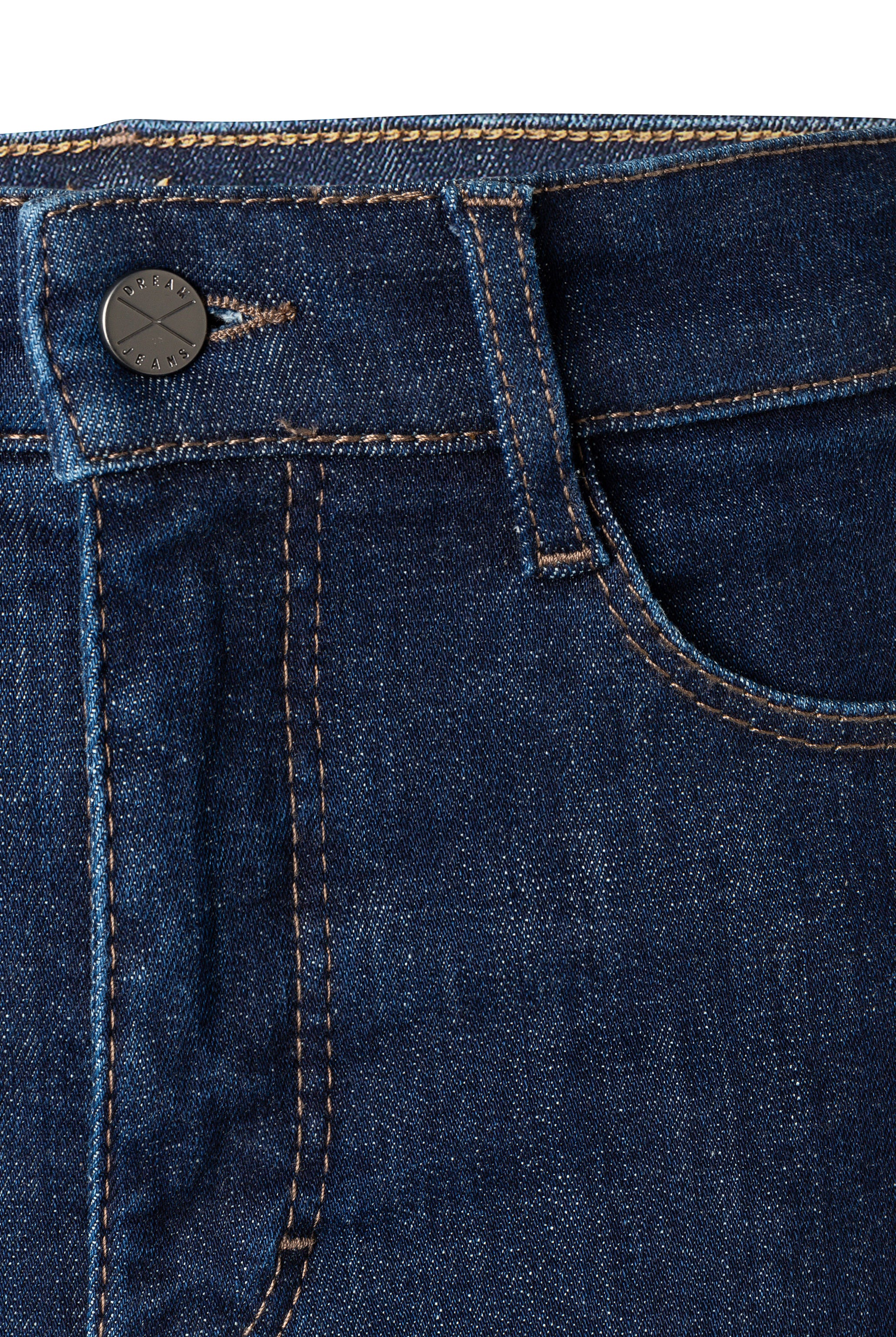 MAC Dream Wide Authentic Mega Flex Jeans - Fashion Rinsed