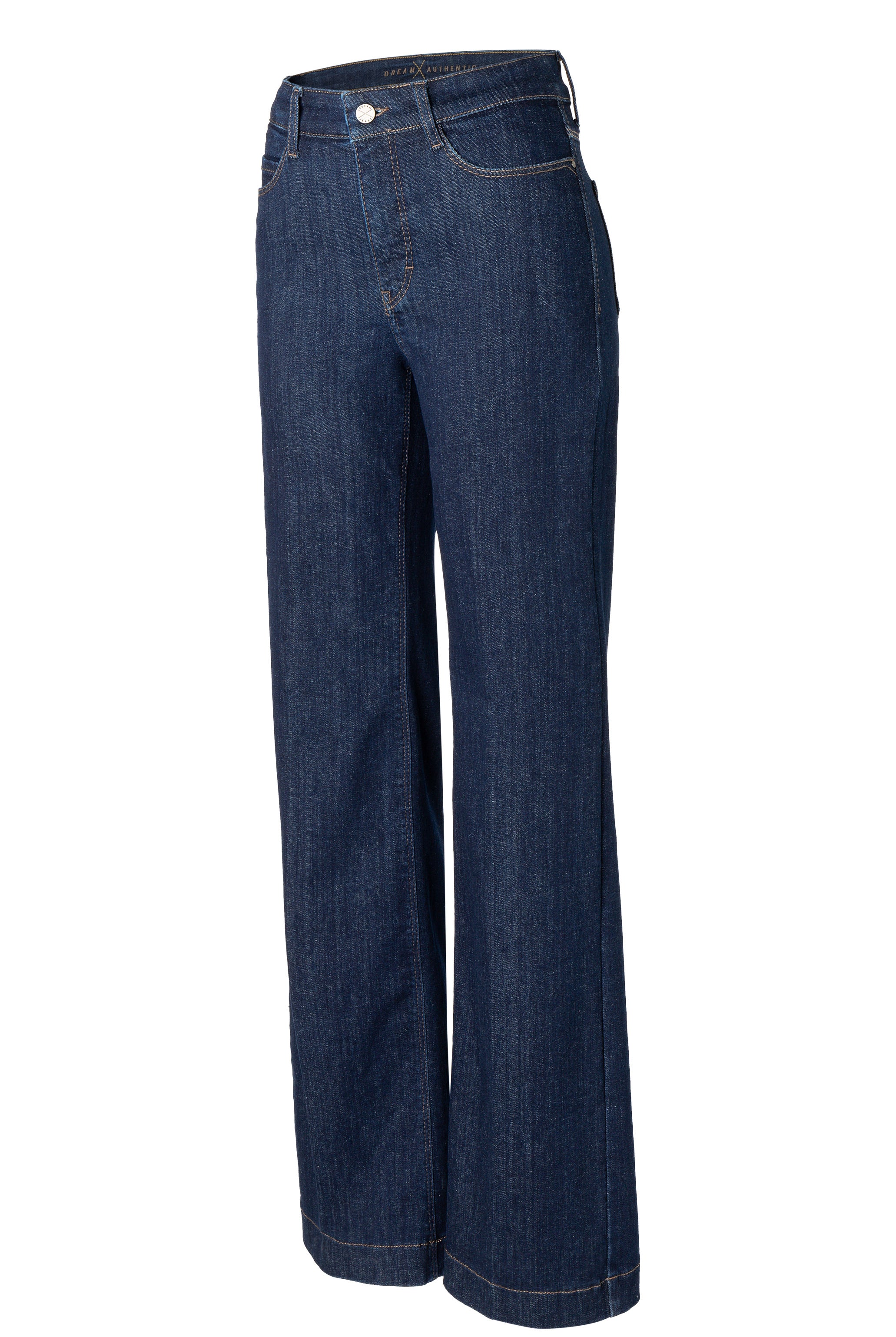 MAC Dream Wide Authentic Mega Flex Jeans - Fashion Rinsed