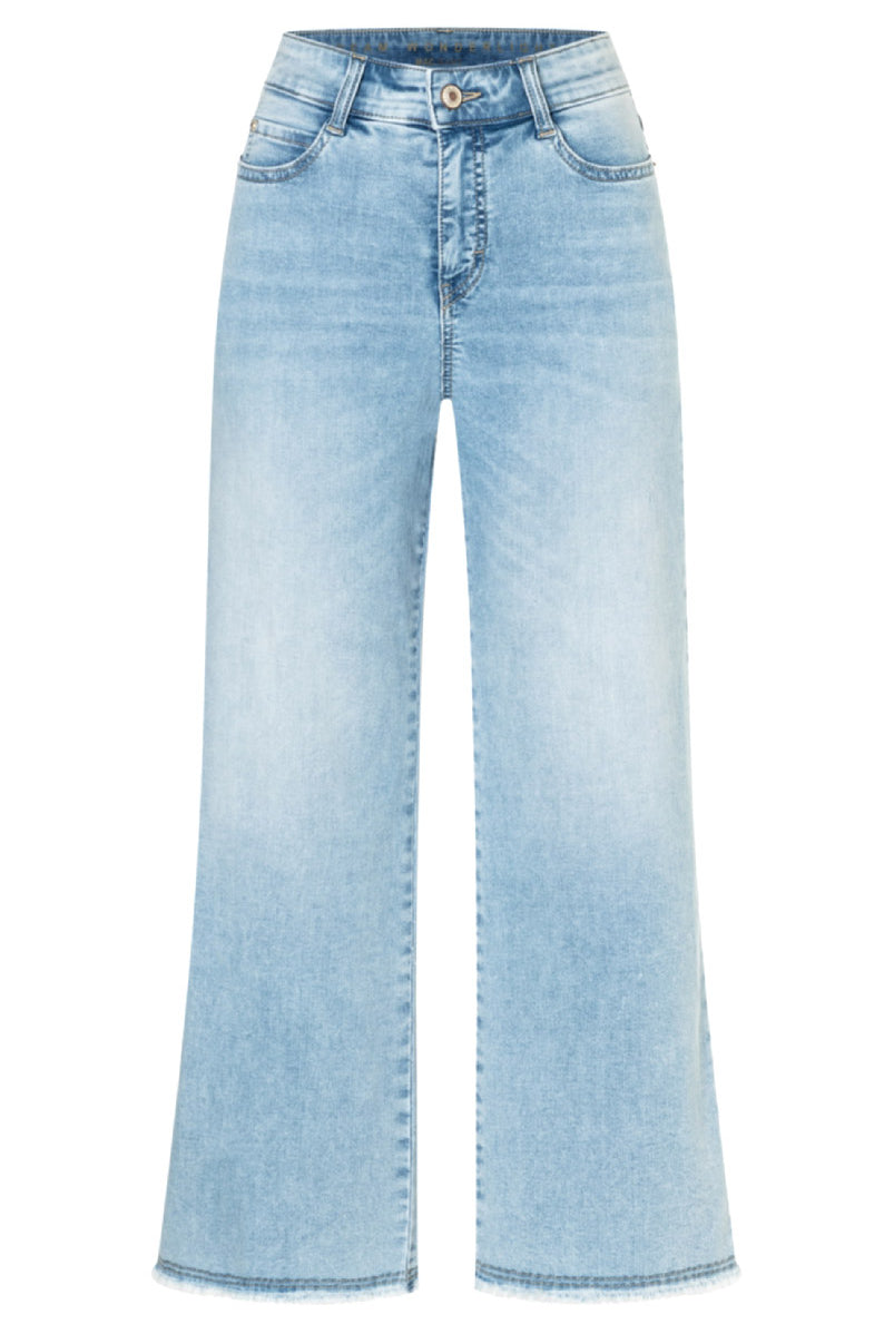 MAC Dream Wide Wonderlight Cropped Jeans - Light Azure Blue