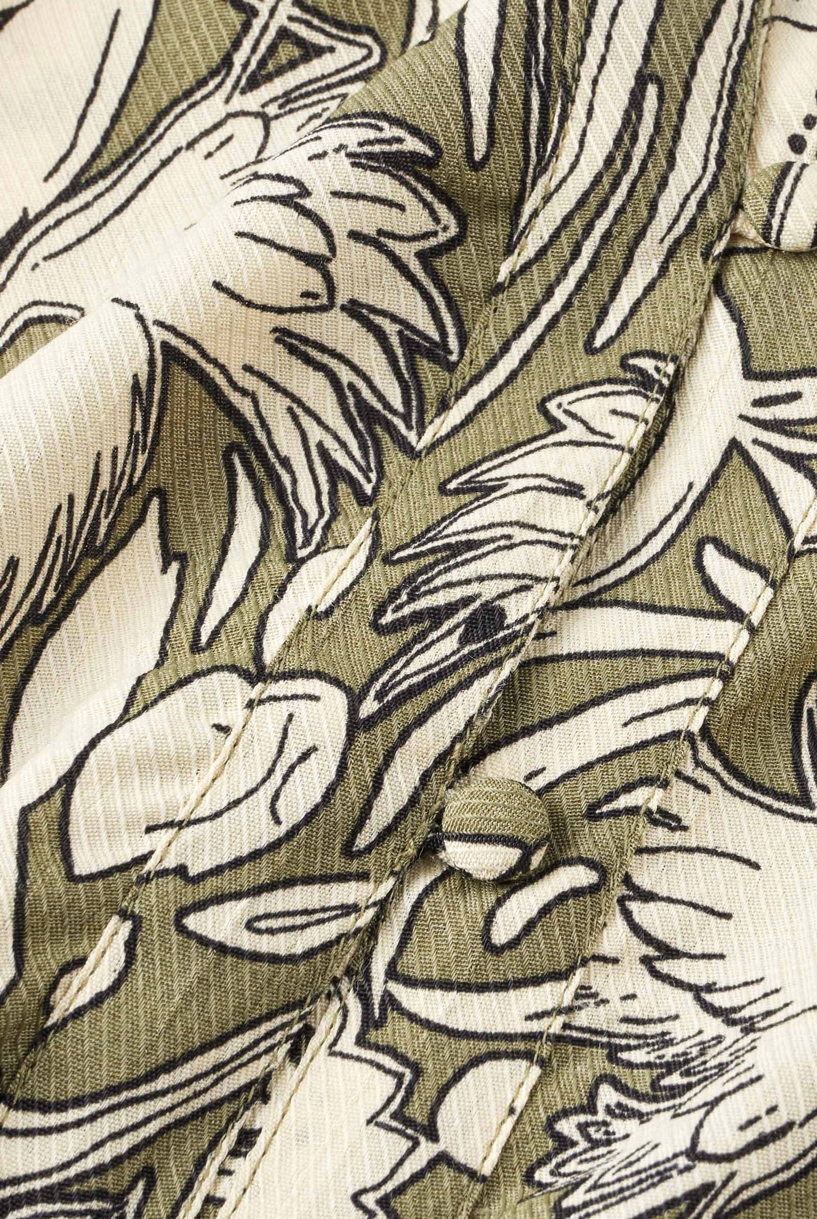 Masai Boanna Printed Blouse - Dark Lichen Green