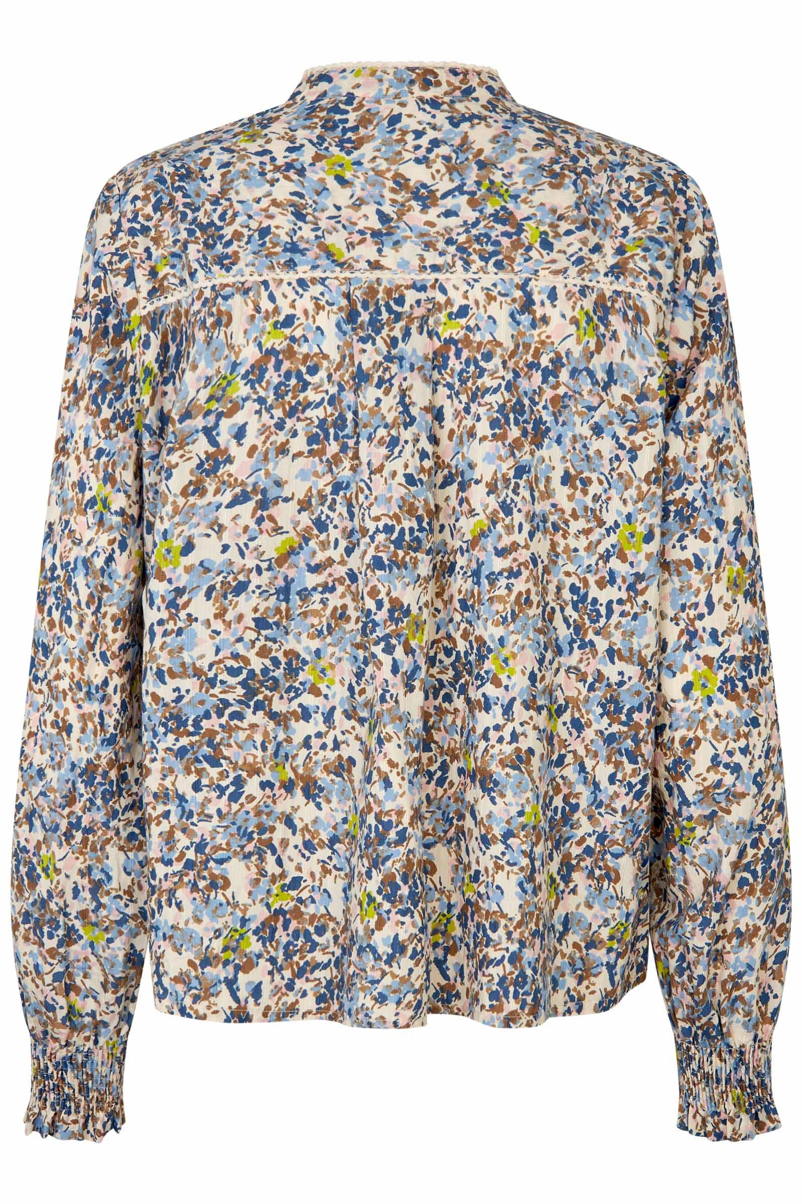 Masai Dionelle Floral Detail Blouse - Placid Blue