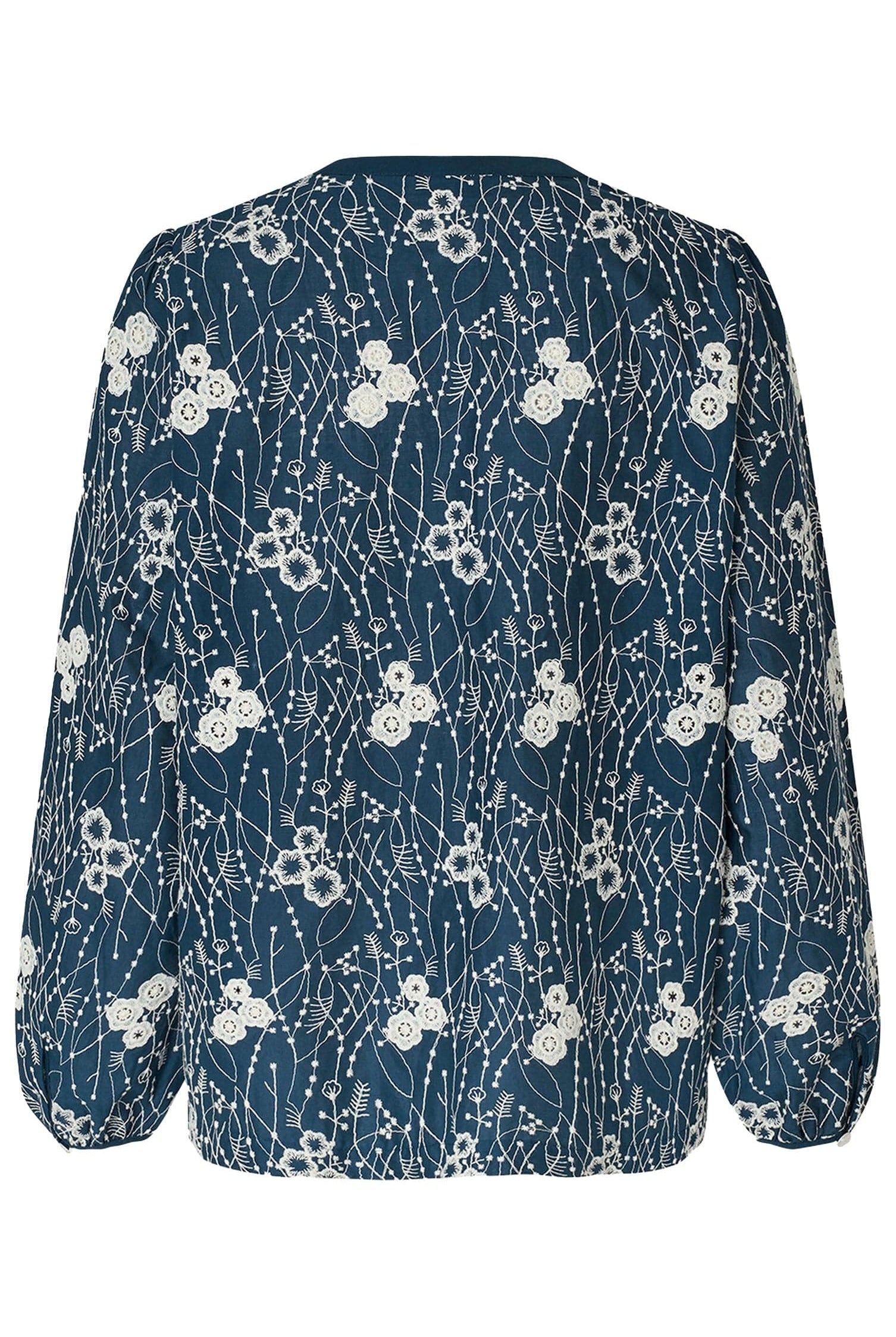 Masai Dixie Embroidered Blouse - Sargasso Sea