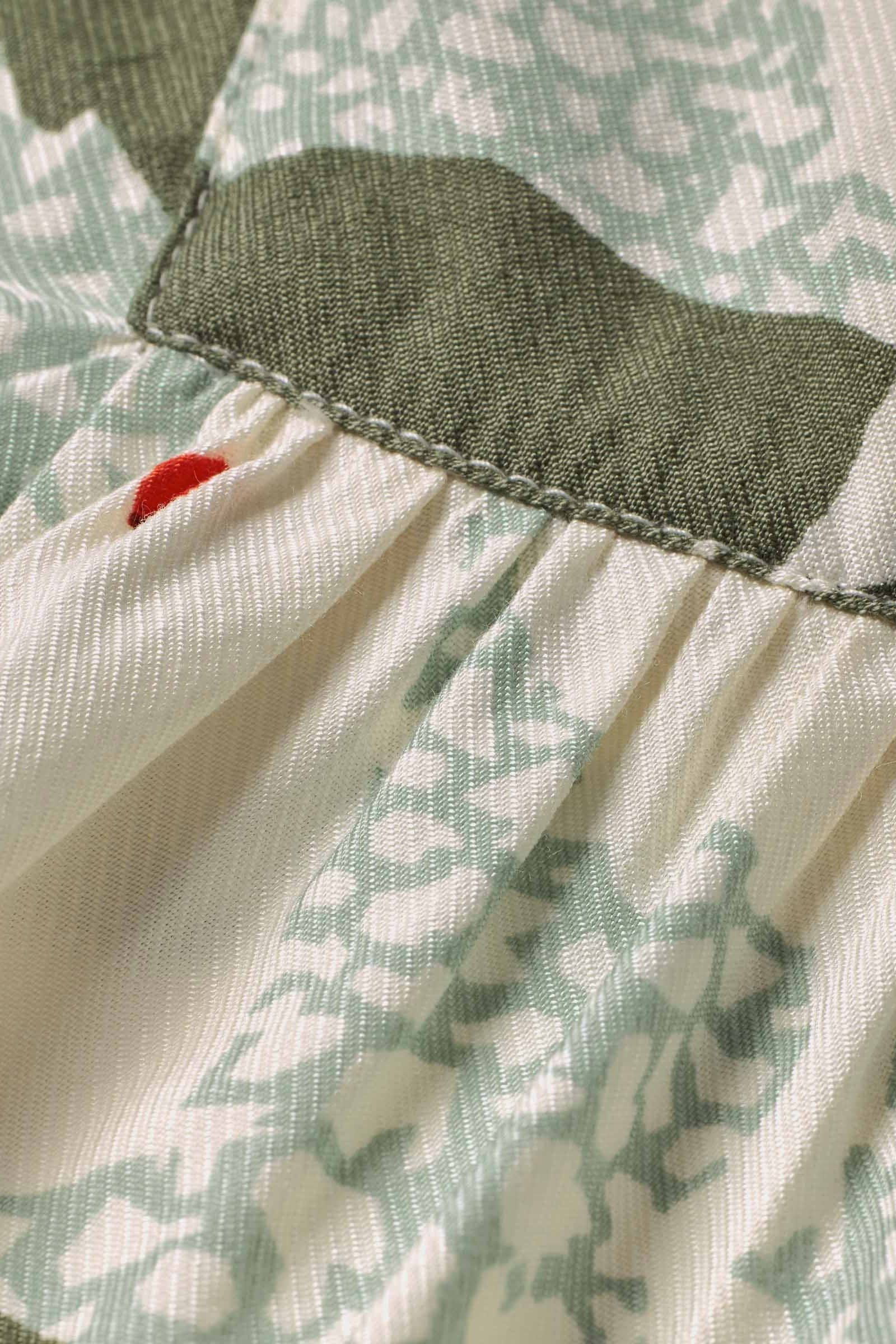 Masai Dusya Printed Top - Frosty Green