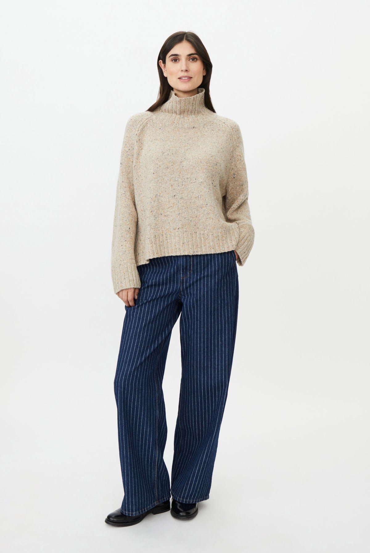 Masai Fenoria Funnel Neck Jumper - Plaza Taupe