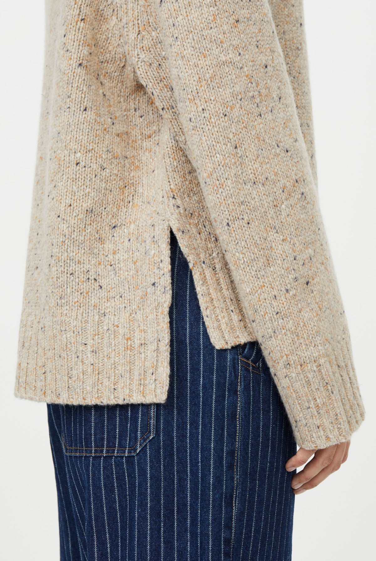 Masai Fenoria Funnel Neck Jumper - Plaza Taupe