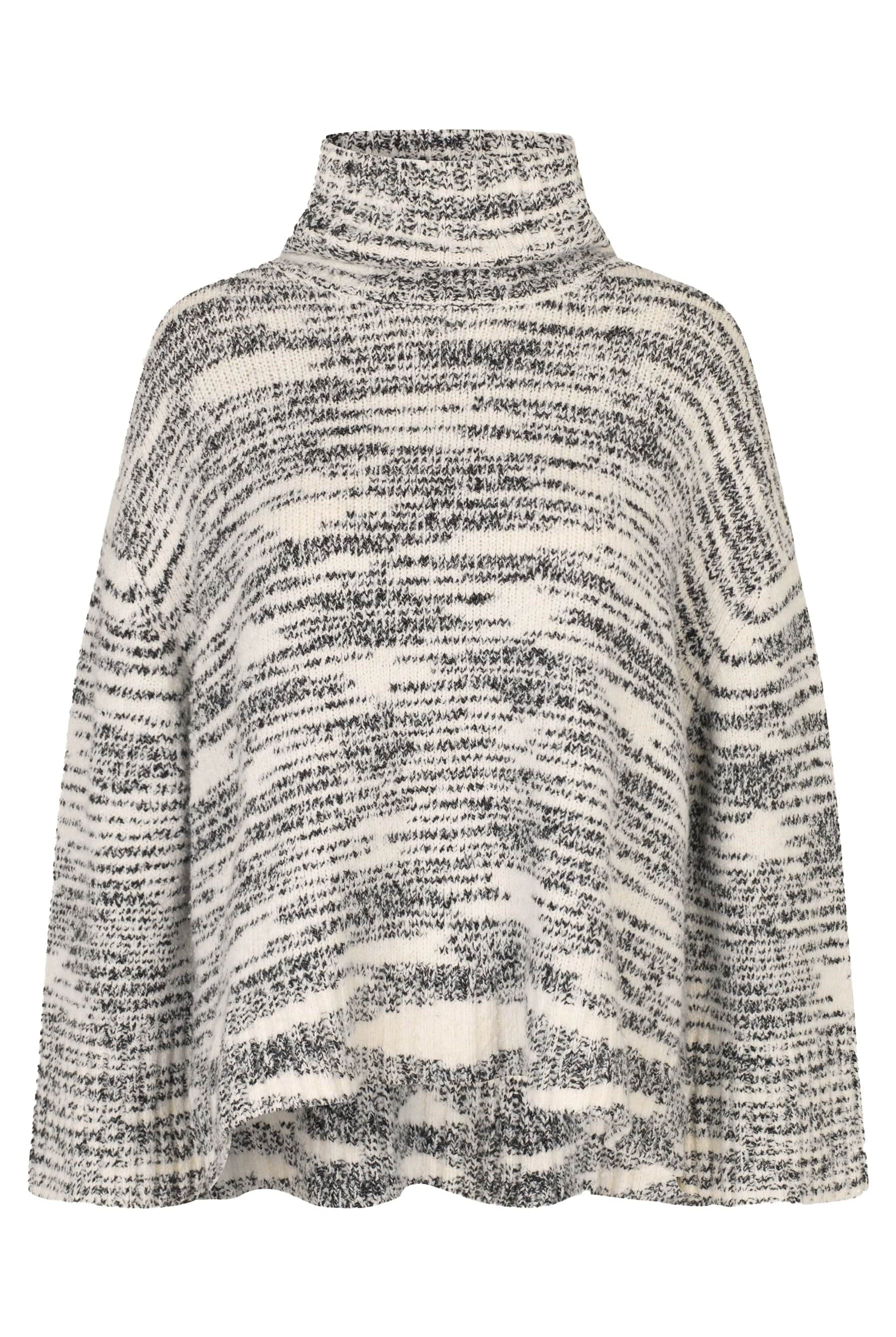 Masai Fuchsia Melange Knitted Jumper - Black